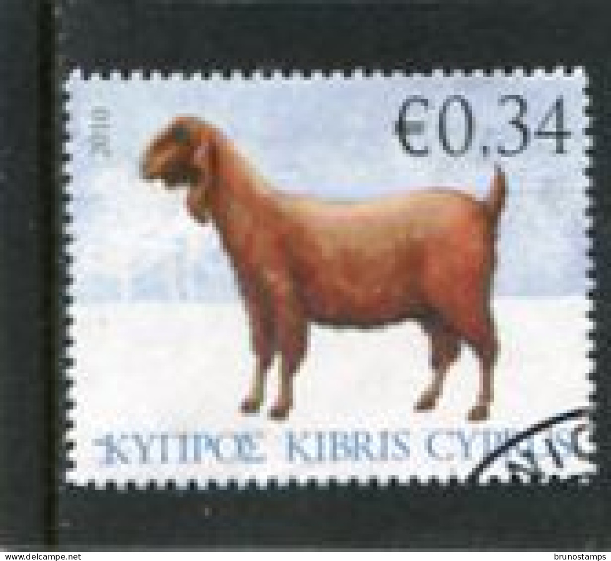 CYPRUS - 2010  34c  GOAT  FINE USED - Used Stamps