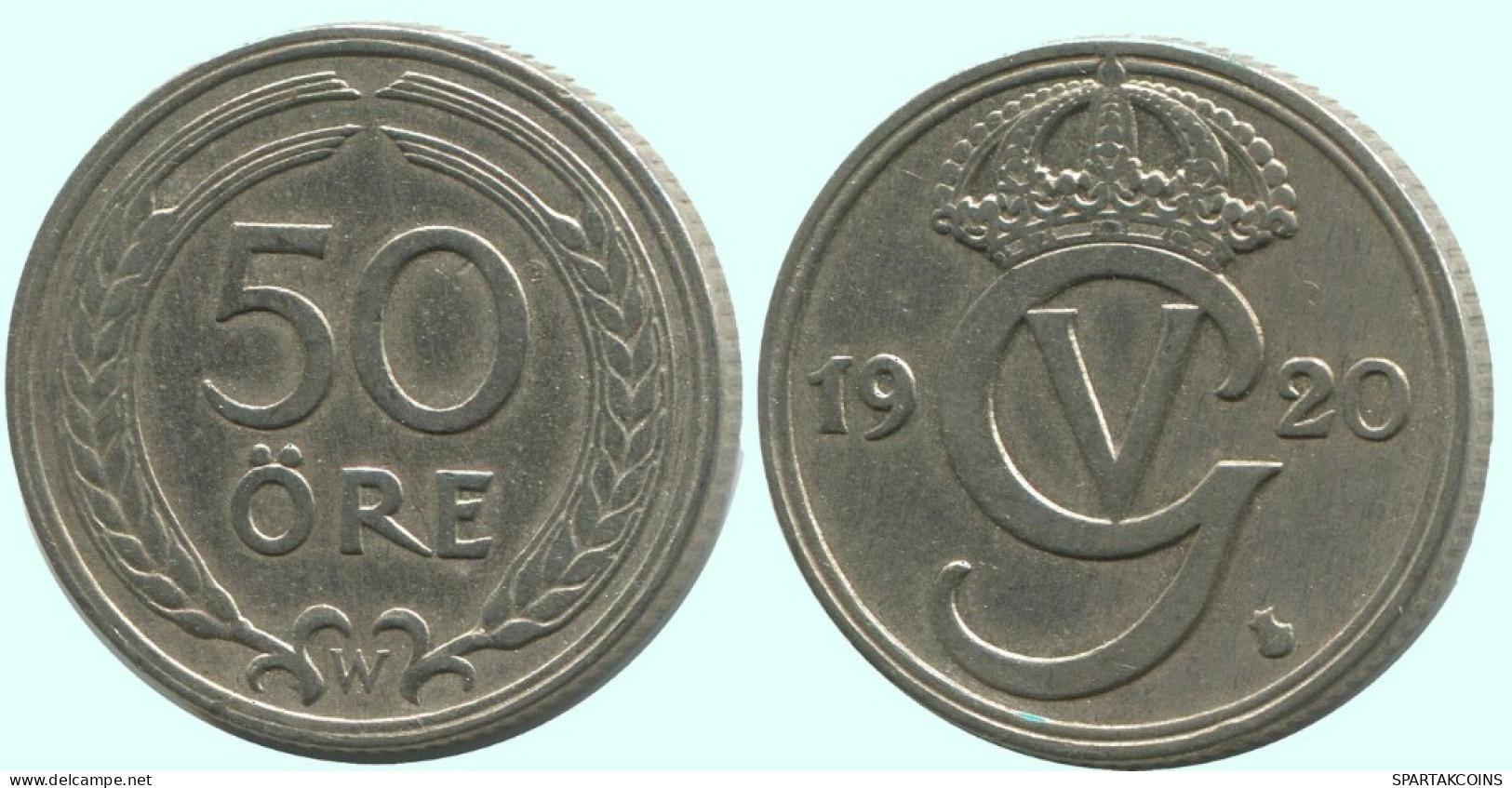 50 ORE 1920 SWEDEN Coin #AC691.2.U.A - Sweden