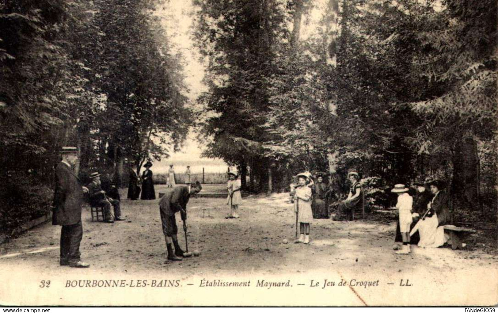 52] Haute Marne > Bourbonne Les Bains  JEU DE CROQUET ///  118  // - Bourbonne Les Bains