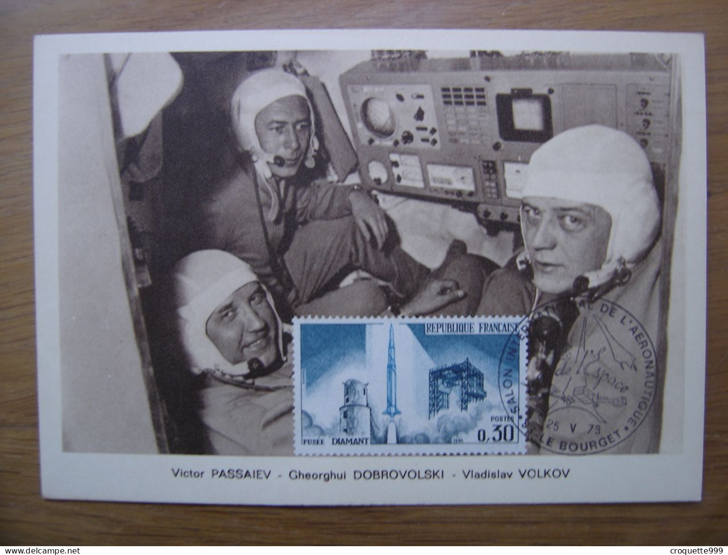 PASSAIEV DOBROVOLS Carte Maximum Cosmonaute ESPACE Salon De L'aéronautique Bourget - Collections