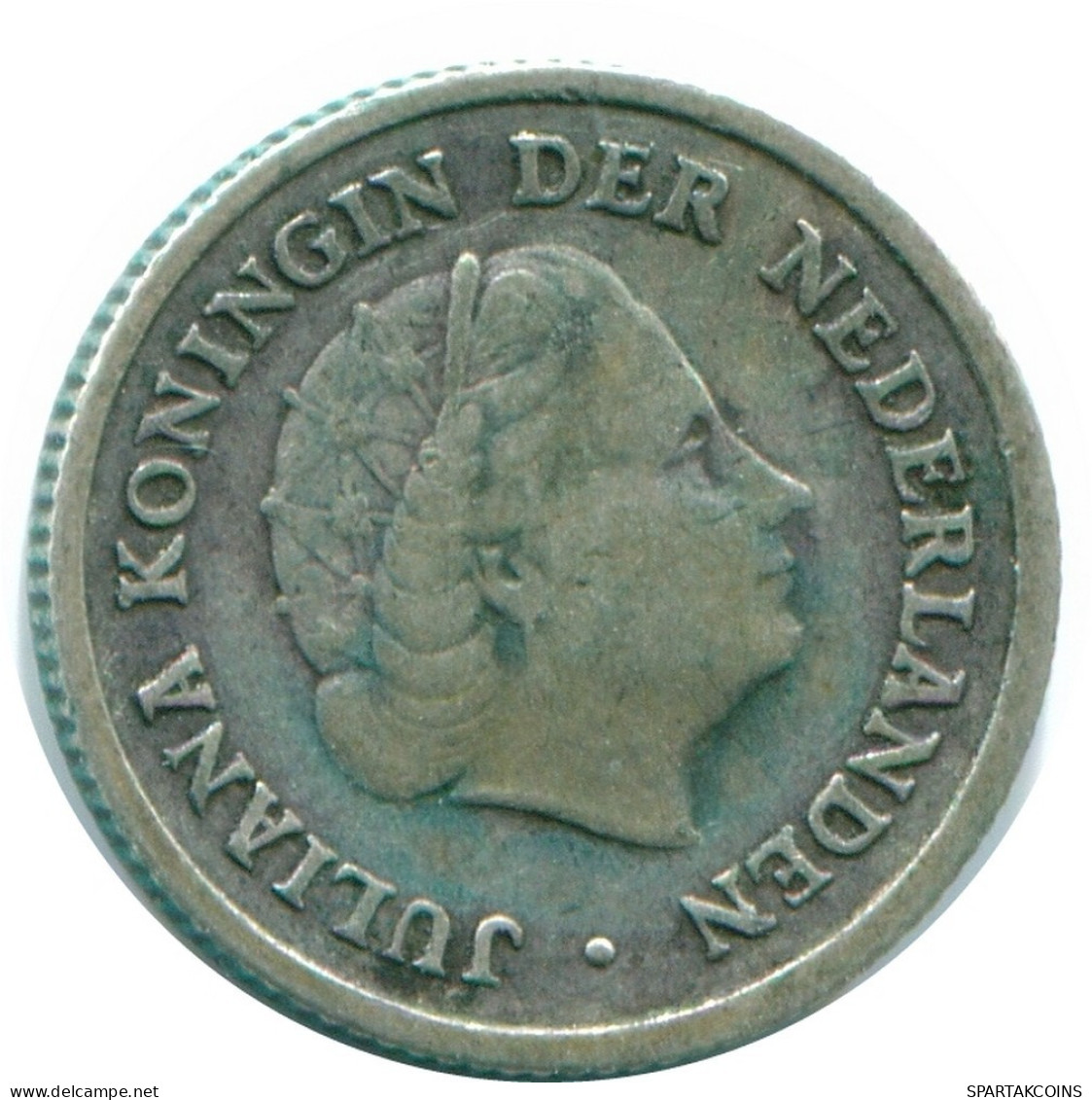 1/10 GULDEN 1956 NIEDERLÄNDISCHE ANTILLEN SILBER Koloniale Münze #NL12115.3.D.A - Netherlands Antilles