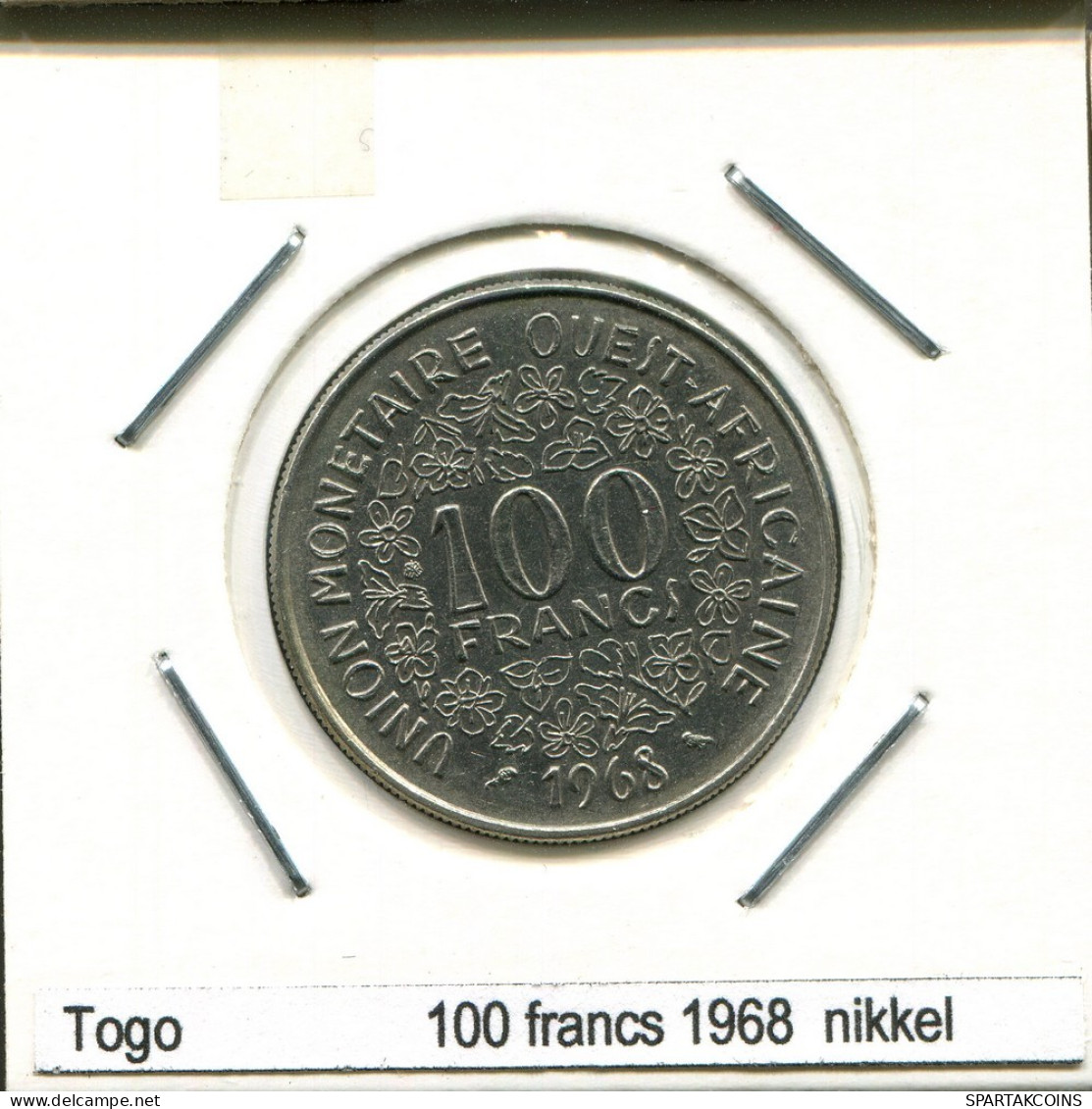 100 FRANCS CFA 1968 WESTERN AFRICAN STATES (BCEAO) Münze #AS353.D.A - Autres – Afrique