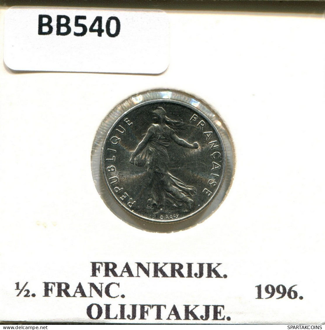 1/2 FRANC 1996 FRANCIA FRANCE Moneda #BB540.E.A - 1/2 Franc