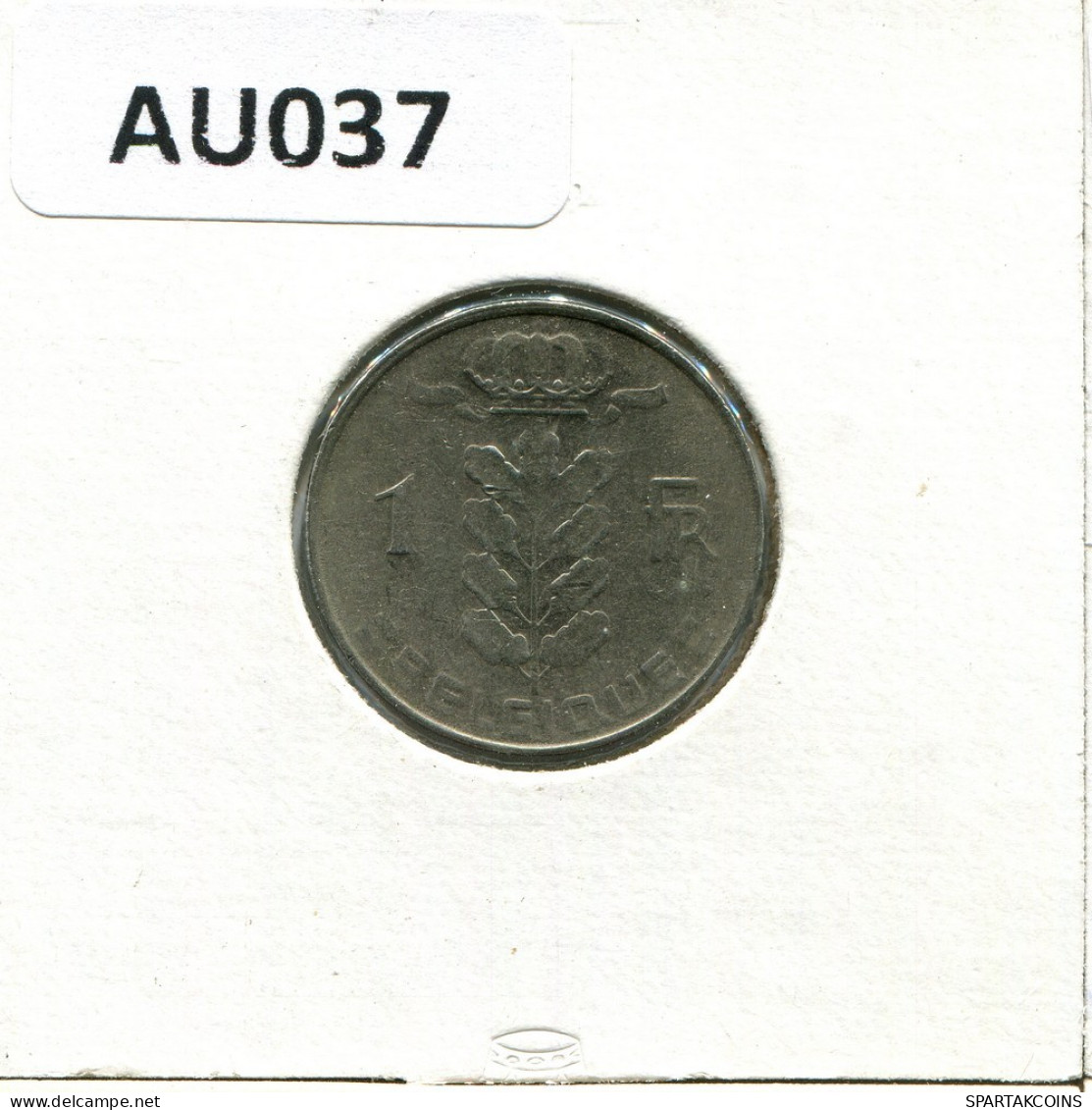 1 FRANC 1977 FRENCH Text BÉLGICA BELGIUM Moneda #AU037.E.A - 1 Franc