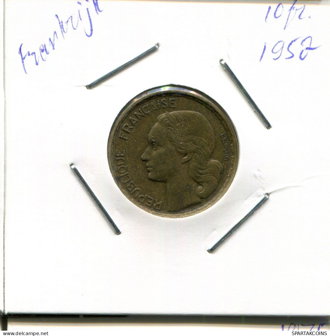10 FRANCS 1952 FRANKREICH FRANCE Französisch Münze #AP037.D.A - 10 Francs