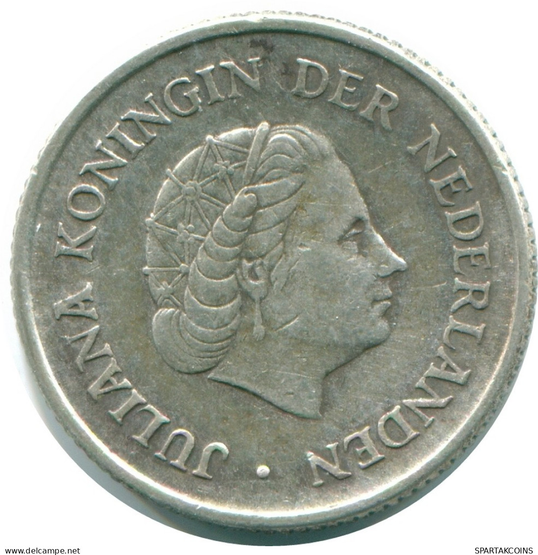 1/4 GULDEN 1965 NIEDERLÄNDISCHE ANTILLEN SILBER Koloniale Münze #NL11398.4.D.A - Netherlands Antilles