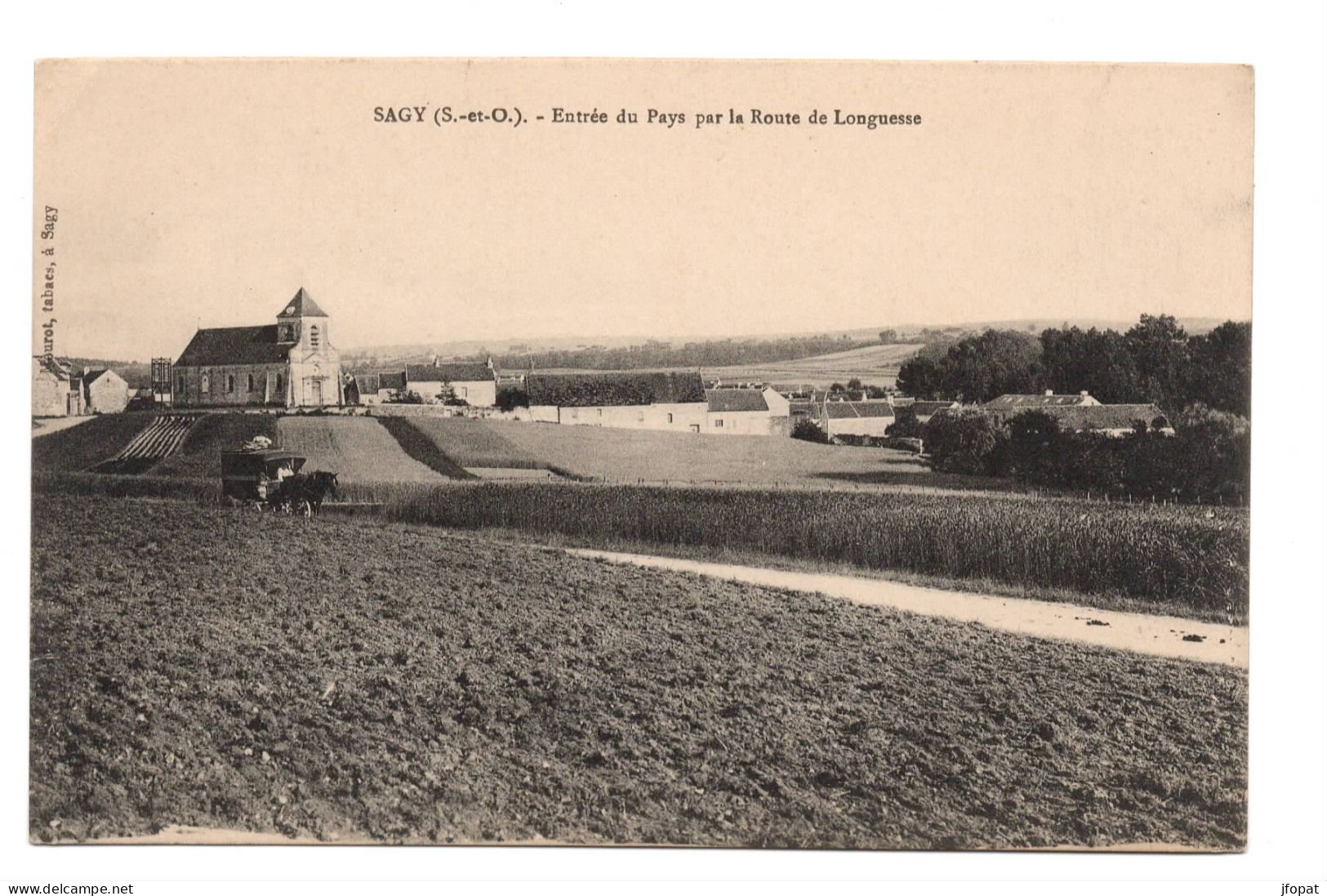 95 VAL D'OISE - SAGY Entrée Du Pays Par La Route De Longuesse (voir Description) - Other & Unclassified