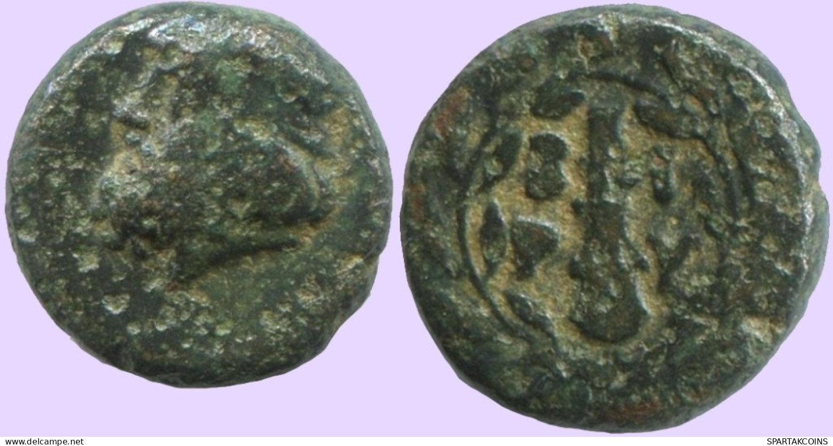 WREATH Ancient Authentic Original GREEK Coin 1.4g/10mm #ANT1688.10.U.A - Greek
