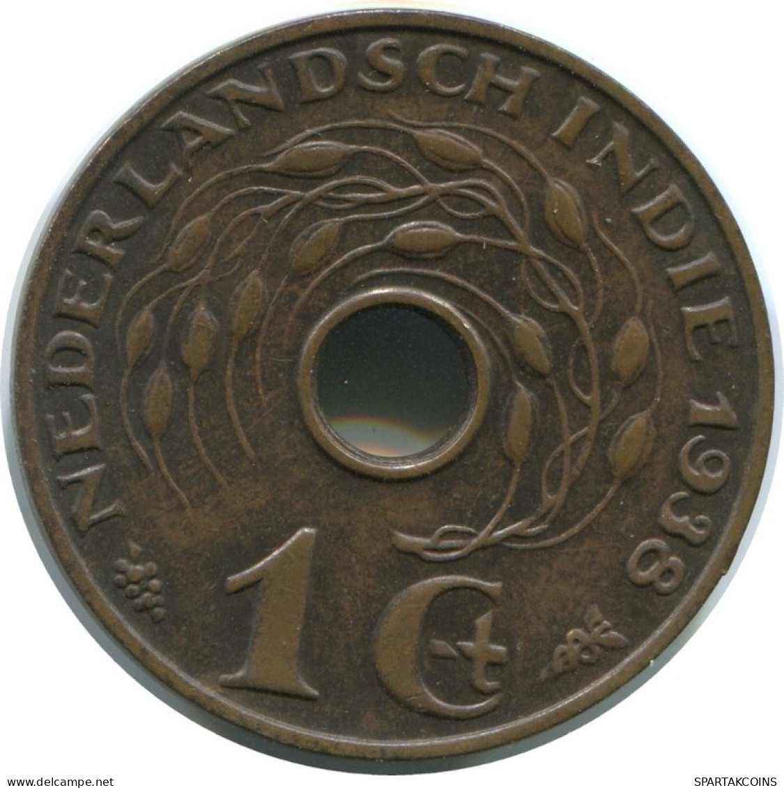 1938 1 CENT NIEDERLANDE OSTINDIEN #AE848.27.D.A - Dutch East Indies