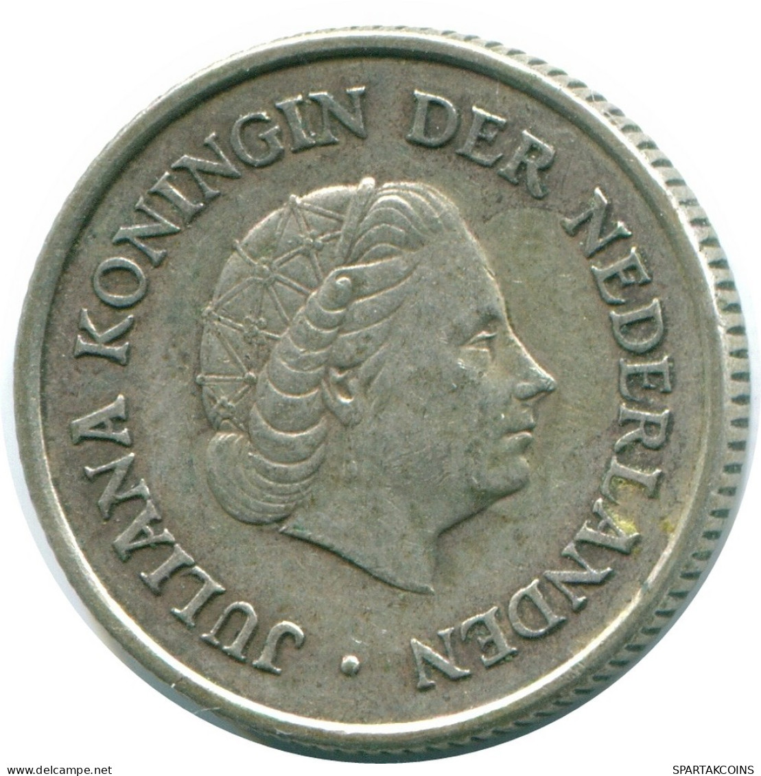 1/4 GULDEN 1960 ANTILLAS NEERLANDESAS PLATA Colonial Moneda #NL11055.4.E.A - Netherlands Antilles