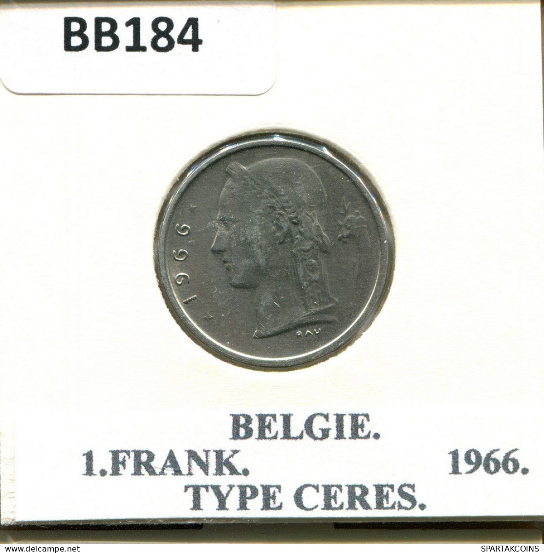 1 FRANC 1966 DUTCH Text BELGIEN BELGIUM Münze #BB184.D.A - 1 Franc