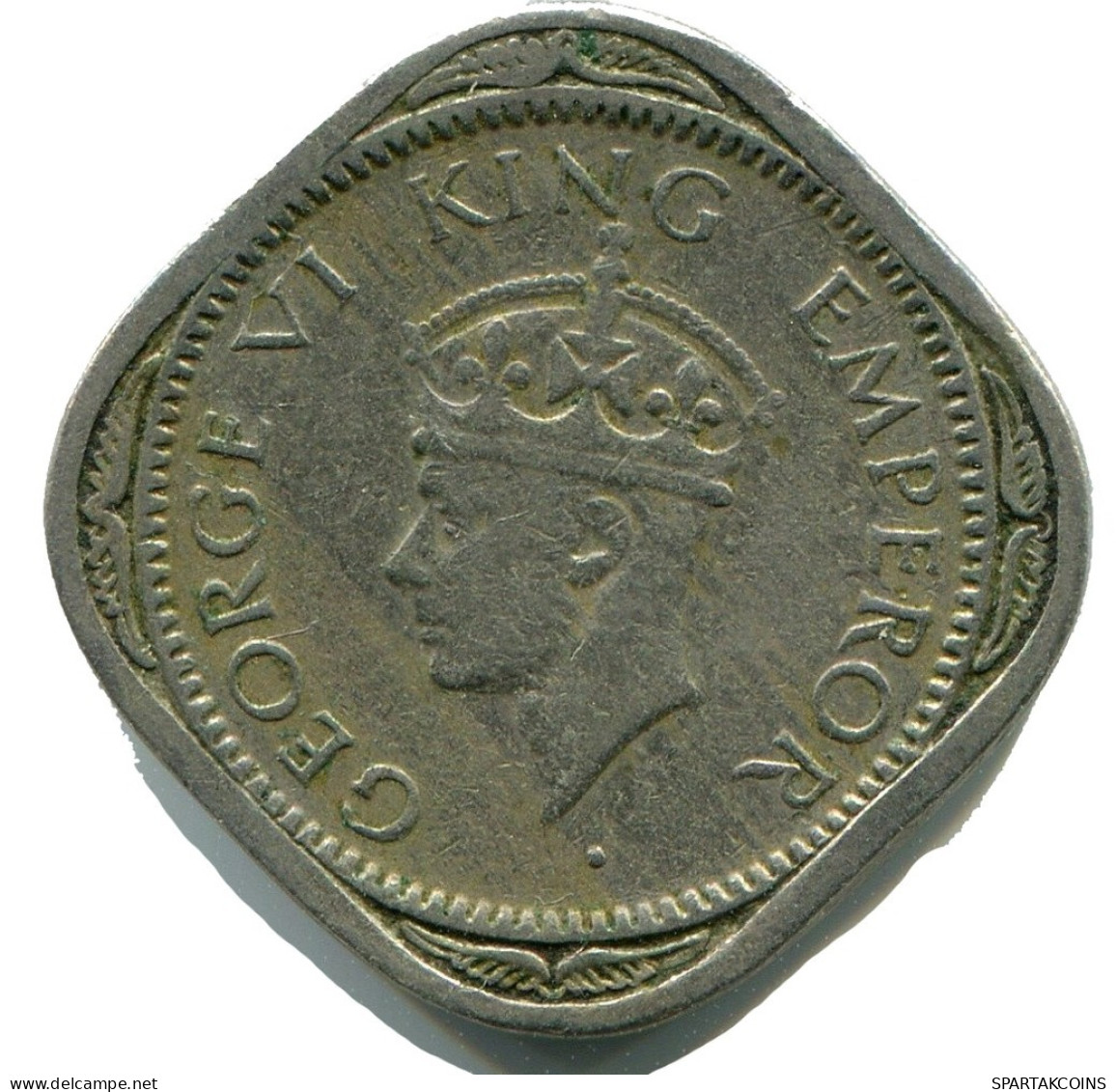 1/2 ANNA 1946 INDIA-BRITISH Moneda #AY962.E.A - India