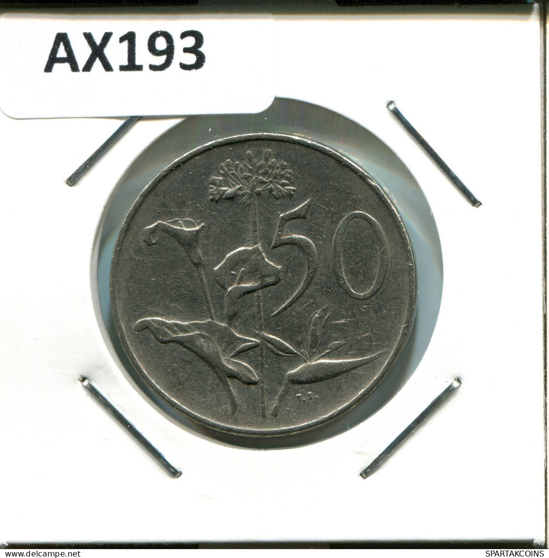 50 CENTS 1966 SÜDAFRIKA SOUTH AFRICA Münze #AX193.D.A - South Africa