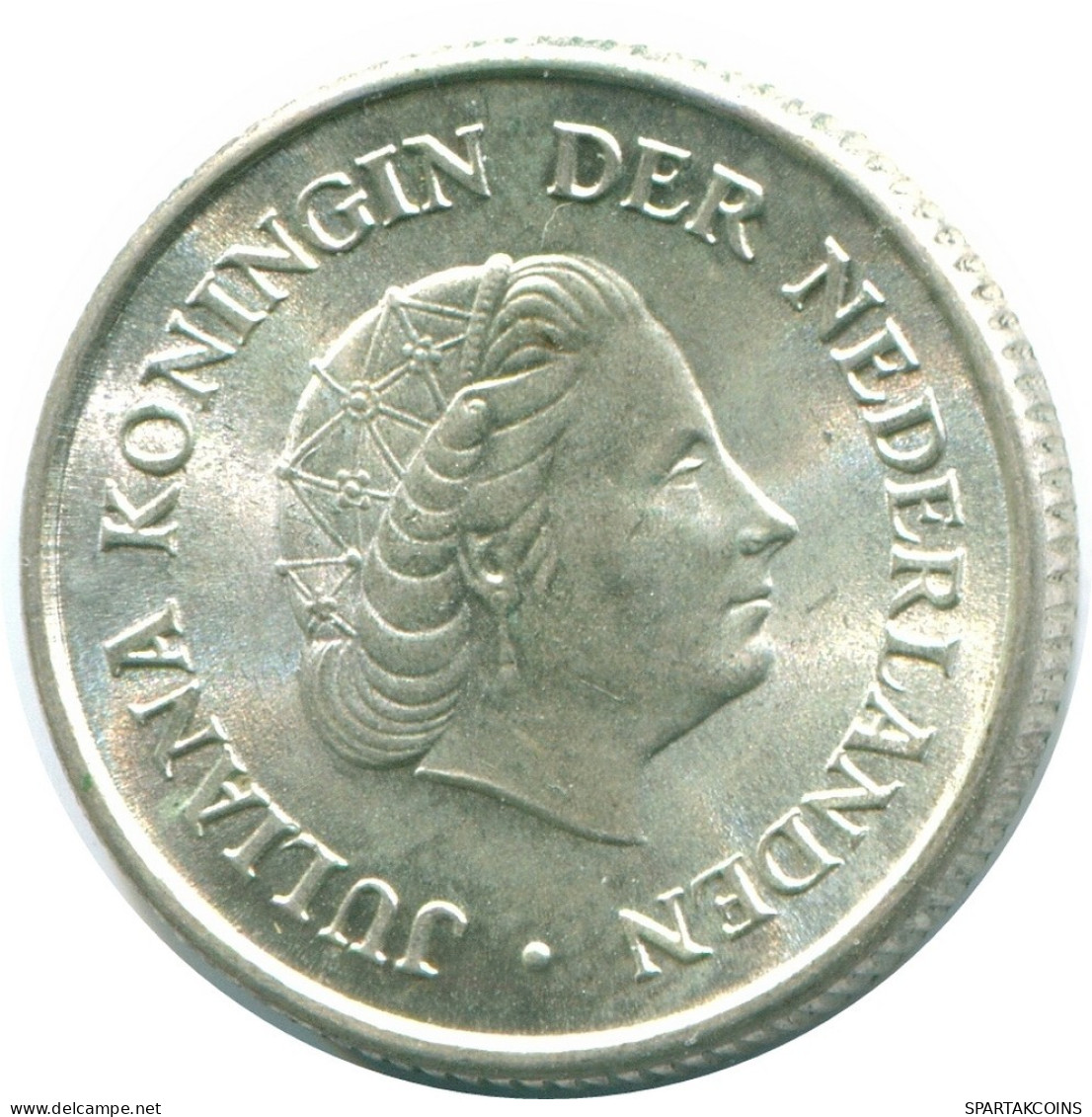 1/4 GULDEN 1967 ANTILLES NÉERLANDAISES ARGENT Colonial Pièce #NL11465.4.F.A - Netherlands Antilles