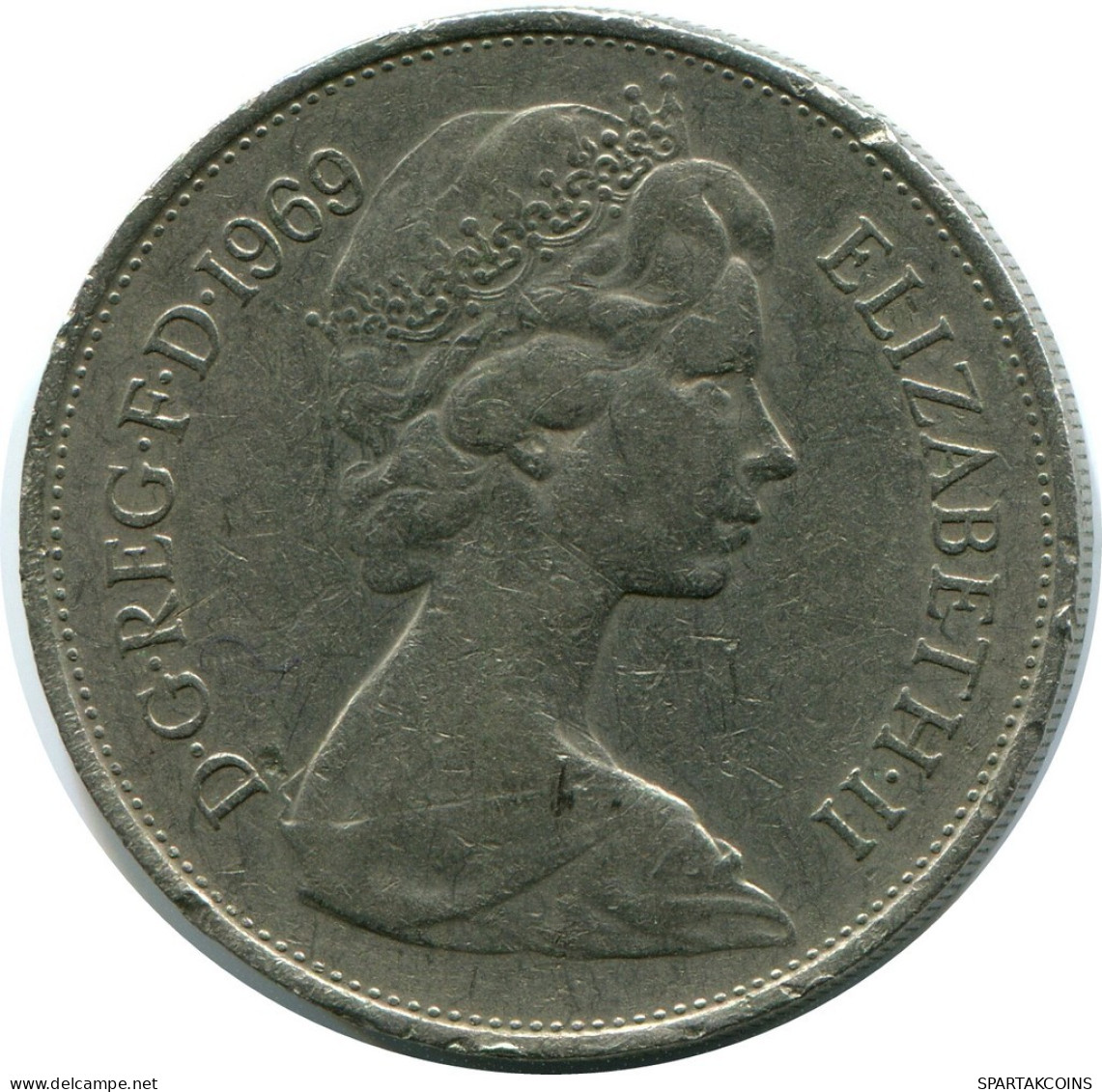 10 NEW PENCE 1969 UK GBAN BRETAÑA GREAT BRITAIN Moneda #AZ025.E.A - Sonstige & Ohne Zuordnung