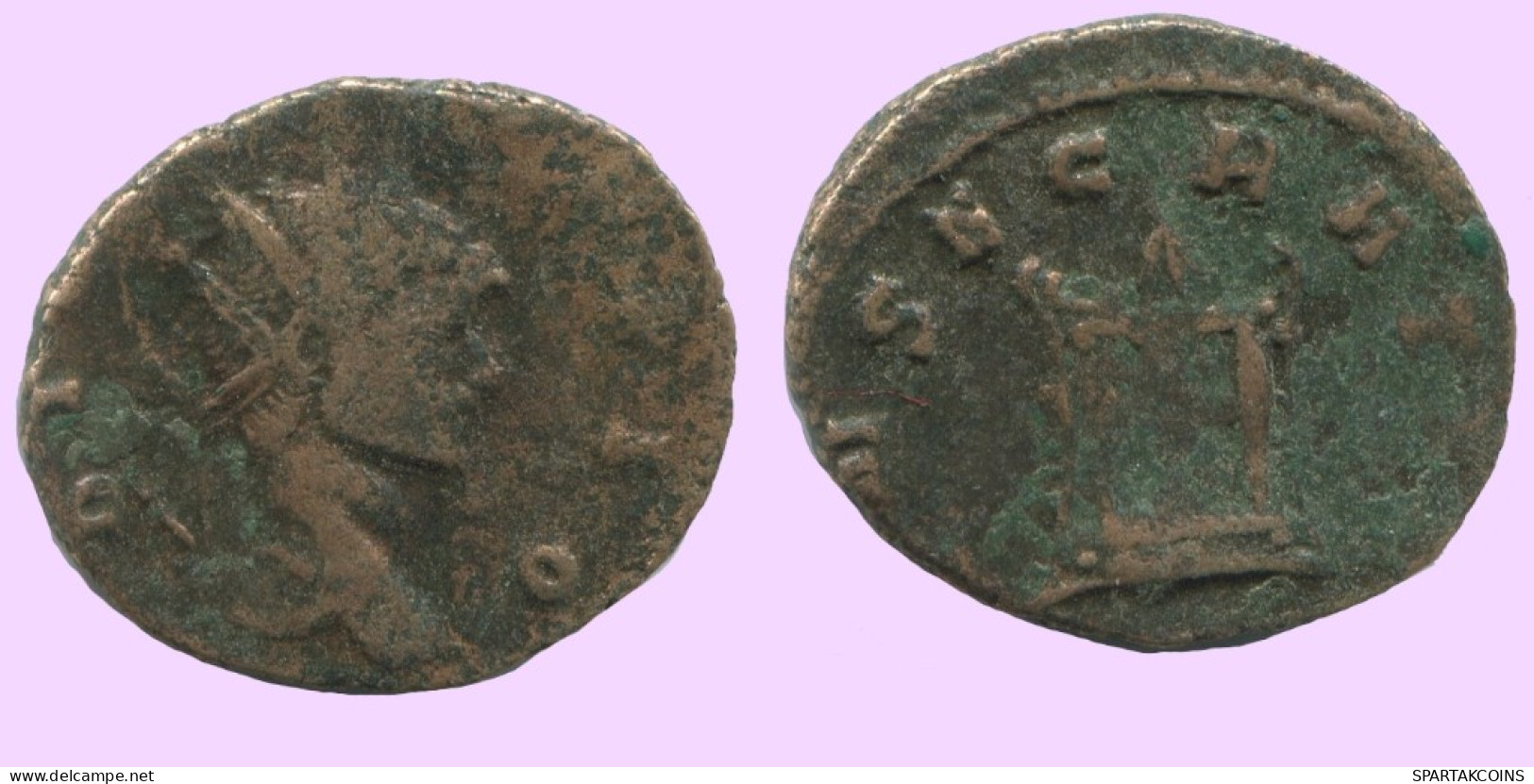 LATE ROMAN IMPERIO Follis Antiguo Auténtico Roman Moneda 2.3g/19mm #ANT2005.7.E.A - La Fin De L'Empire (363-476)