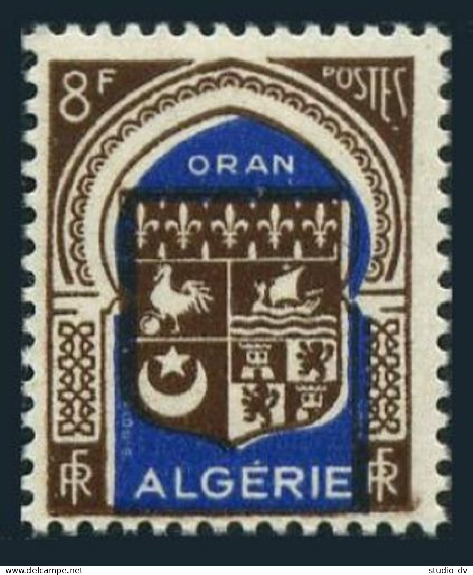 Algeria 223 Block/4,MNH.Michel 274. Arms Of Oran,1948.Sailing Ship,Chicken. - Algerien (1962-...)