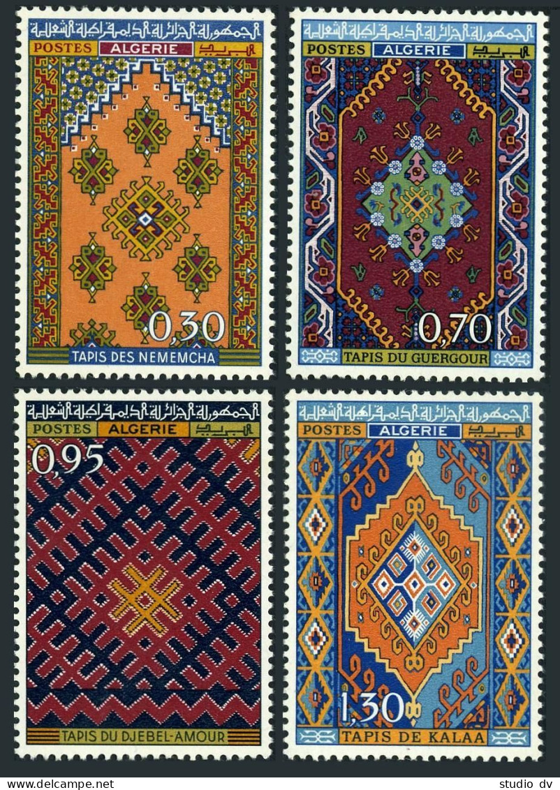 Algeria 393-396, MNH. Michel 496-499. Algerian Rugs, 1968. - Algeria (1962-...)