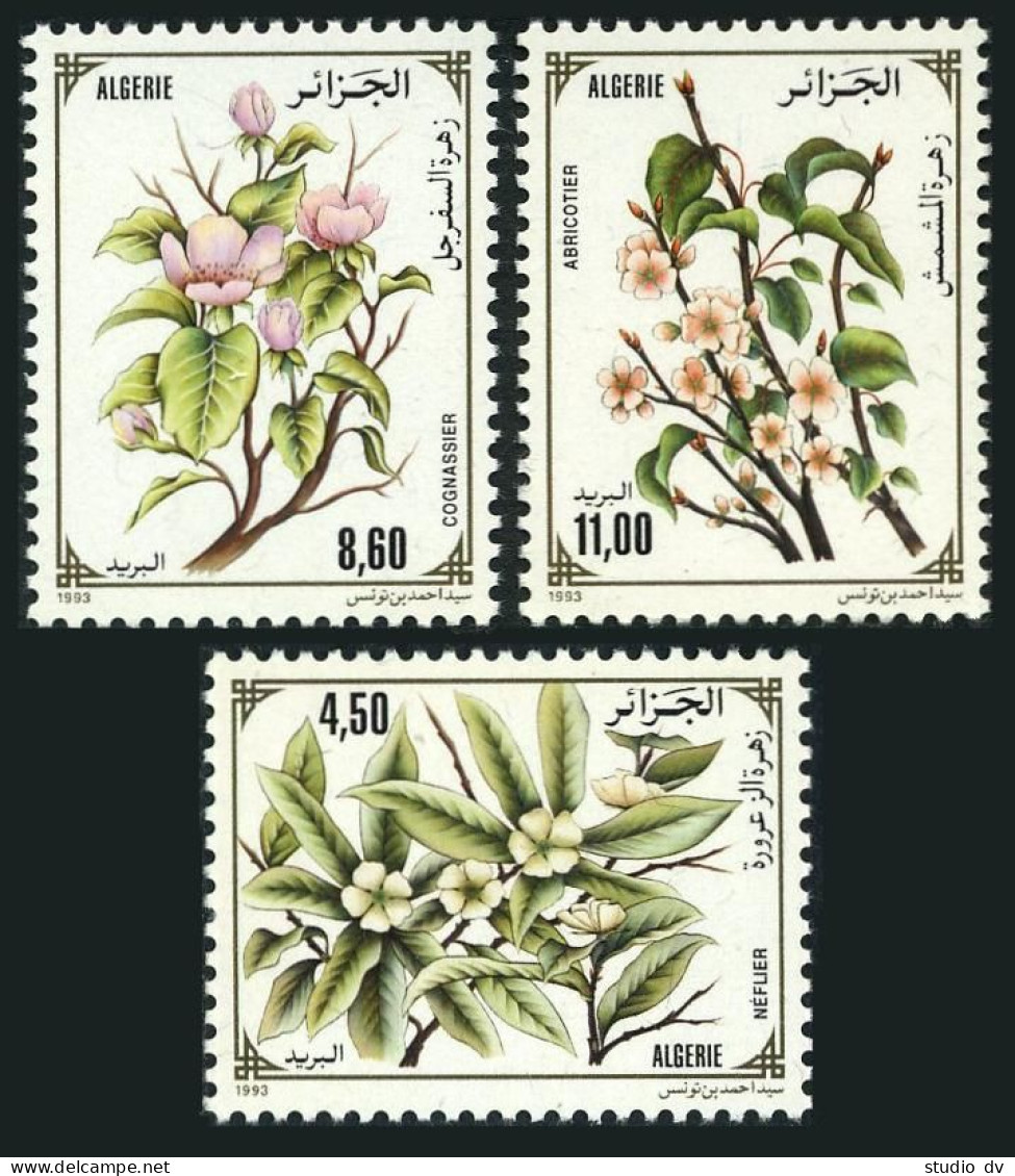 Algeria 979-981,MNH.Michel 1085-1087. Flowering Trees,1993. - Algeria (1962-...)