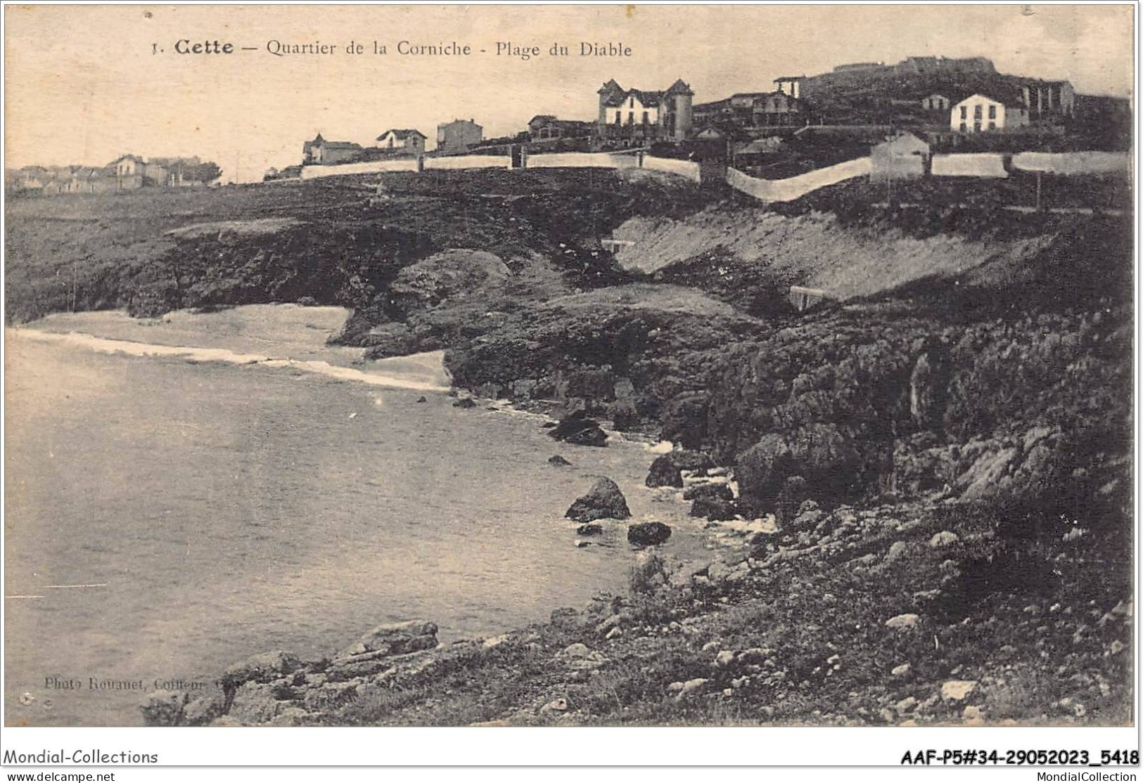 AAFP5-34-0412 - CETTE - Quartier De La Corniche - Plage Du Diable - Sete (Cette)