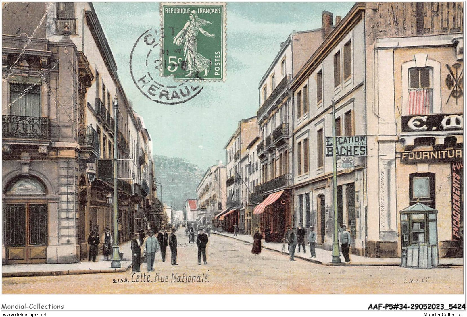 AAFP5-34-0415 - CETTE - La Rue Nationale - Sete (Cette)