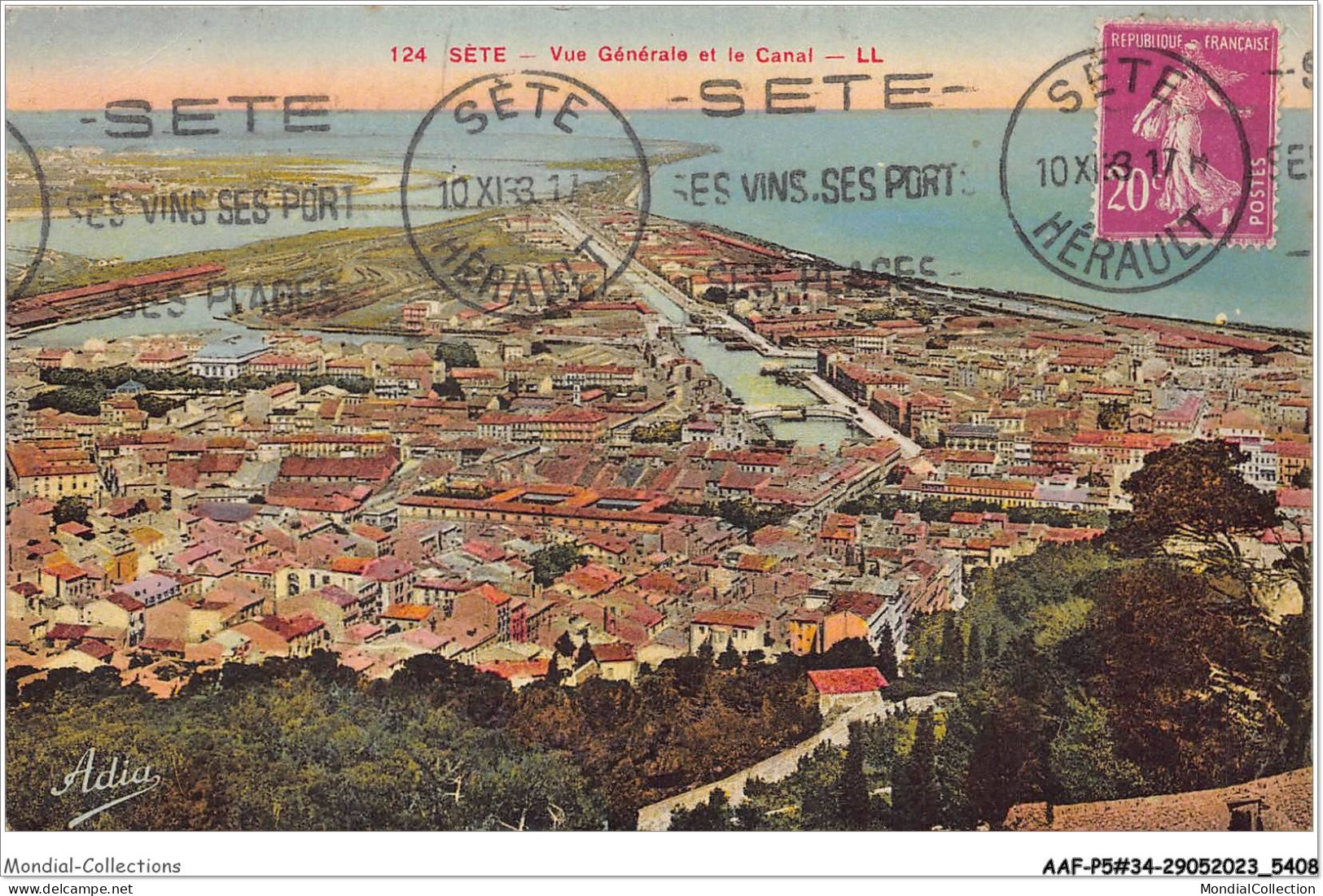 AAFP5-34-0407 - SETE - Vue Générale Et Le Canal - Sete (Cette)