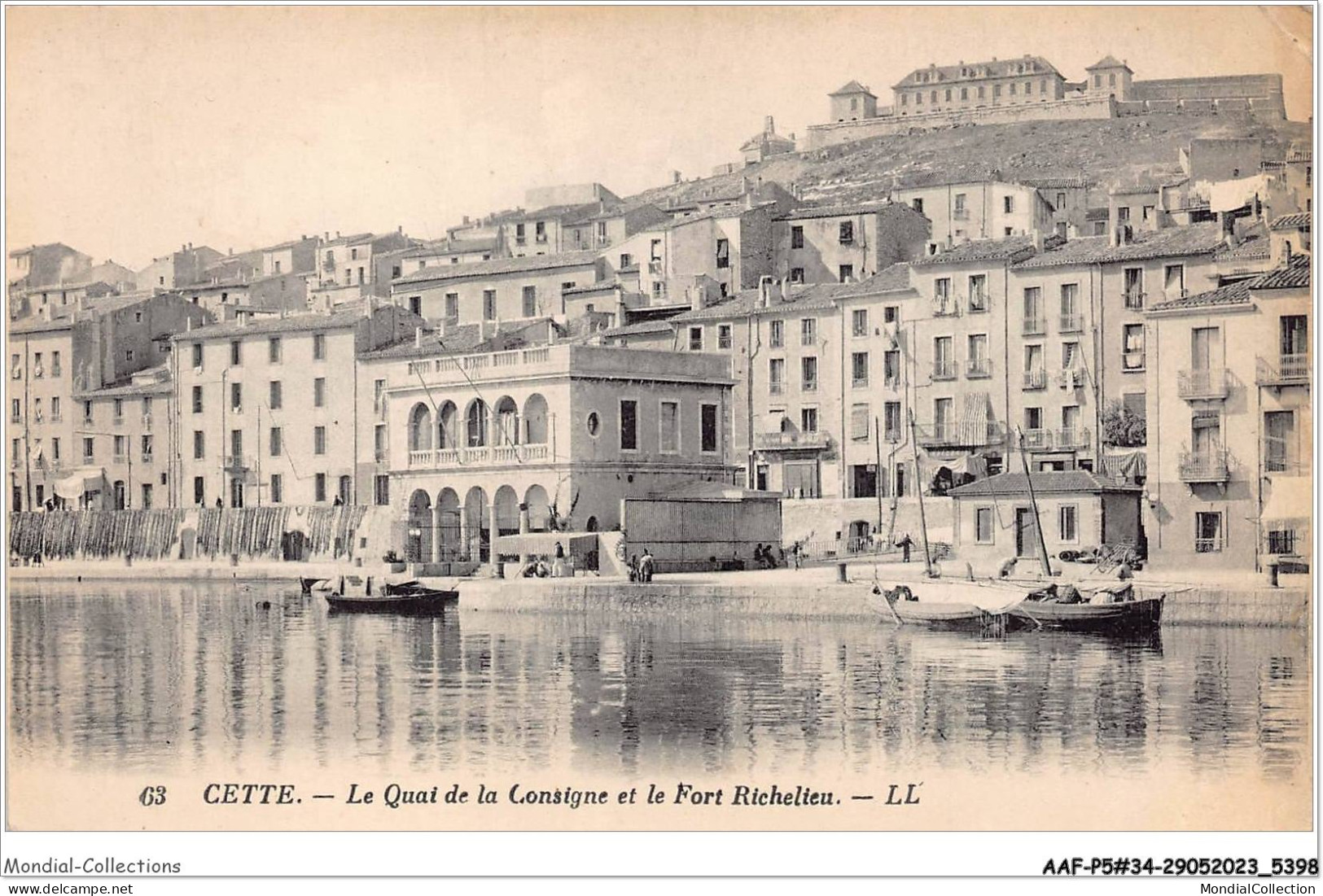 AAFP5-34-0402 - CETTE - Le Quai De La Consigne Et Le Fort Richelieu - Sete (Cette)