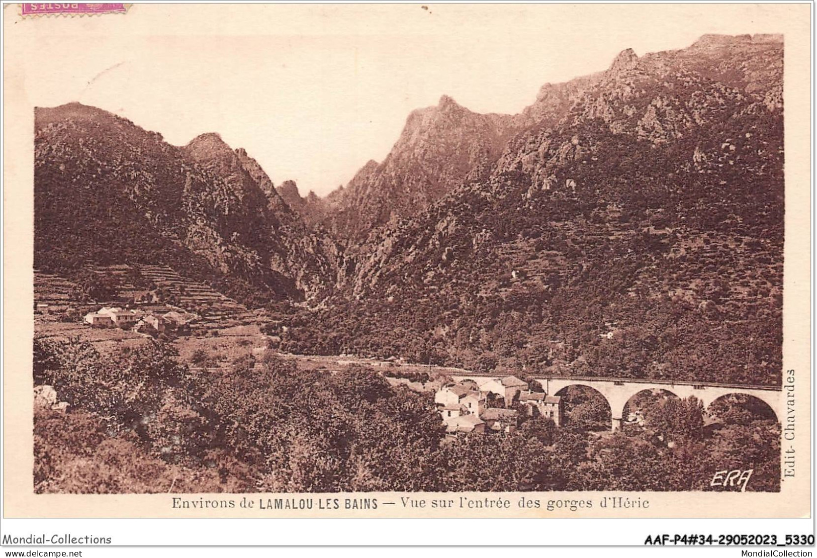 AAFP4-34-0368 - Environs LAMALOU-LES-BAINS - Vue Sur L'Entrée Des Gorges D'HERIC - Lamalou Les Bains