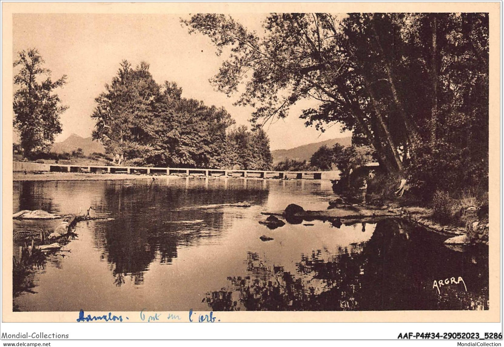 AAFP4-34-0346 - LAMALOU-LES-BAINS - Pont Sur L'Orb Reliant Lamalou Au Parc De La Vernière - Lamalou Les Bains