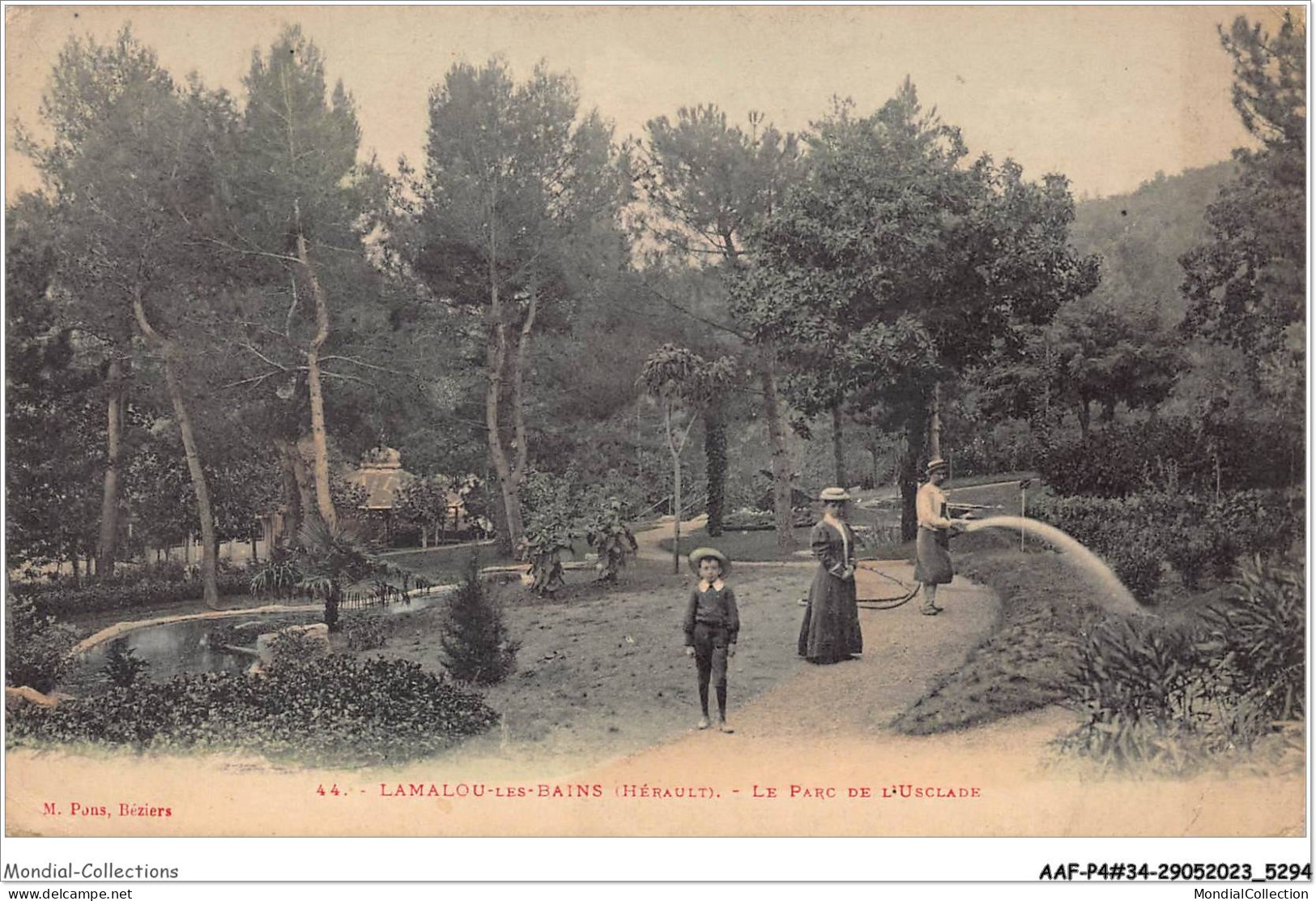 AAFP4-34-0350 - LAMALOU-LES-BAINS - Le Parc De L'Usclade - Lamalou Les Bains