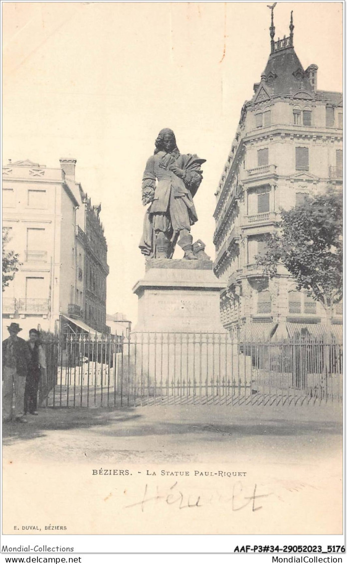 AAFP3-34-0291 - BEZIERS - La Statue Paul Riquet - Beziers