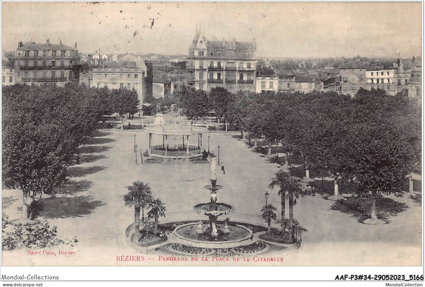 AAFP3-34-0286 - BEZIERS - Panorama De La Place De La Citadelle - Beziers