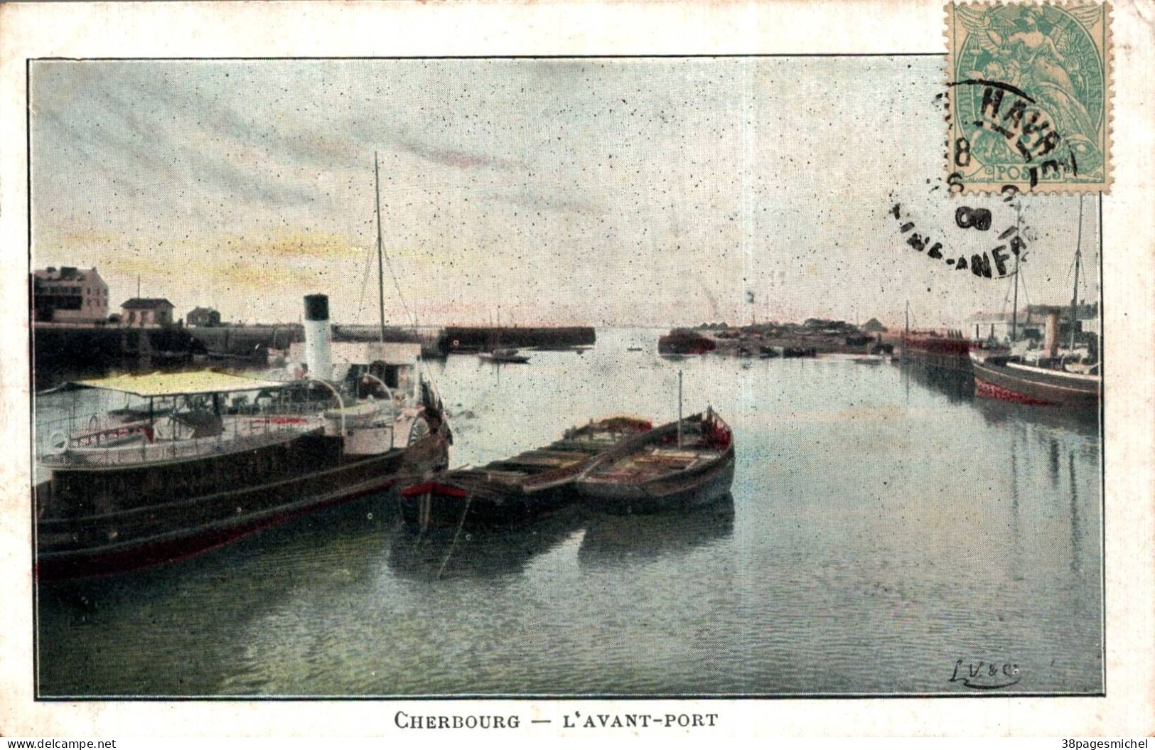 K1905 - CHERBOURG - D50 - Lot de 5 Cartes Postales