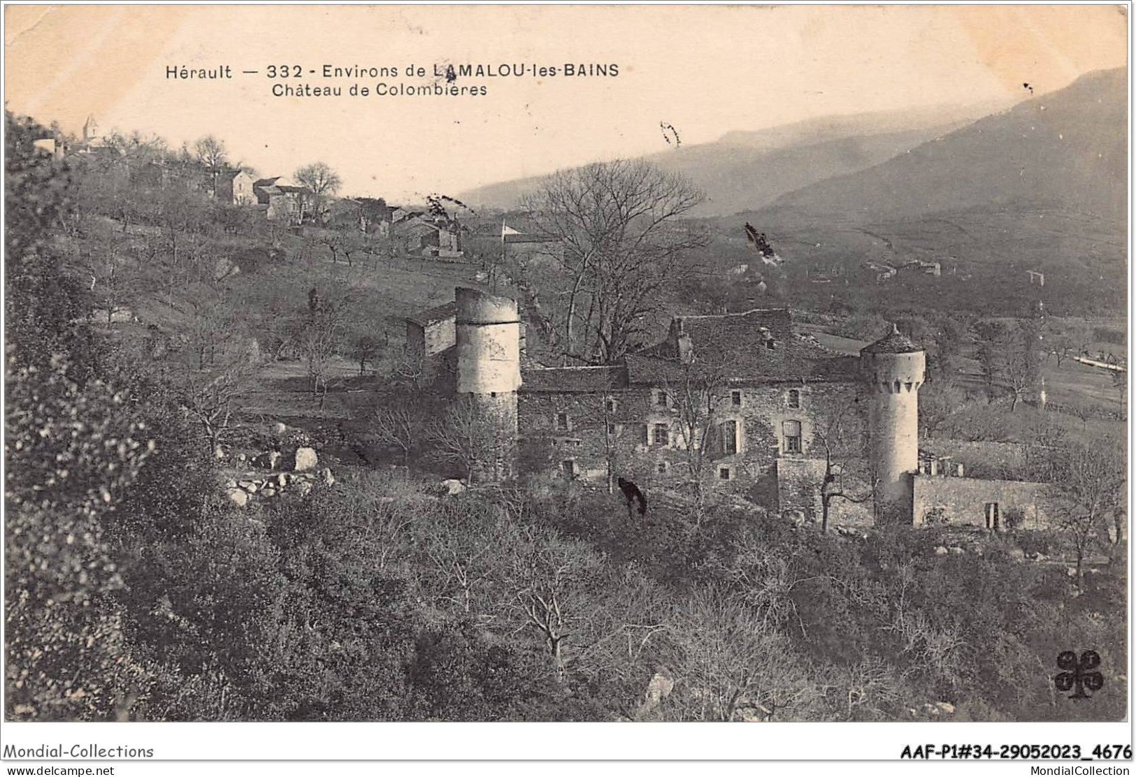 AAFP1-34-0041 - Environs De LAMALOU-LES-BAINS - Château De Colombières - Lamalou Les Bains