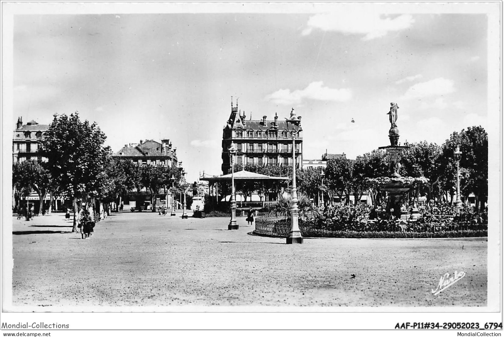 AAFP11-34-1096 - BESIERS - Jardin Fontaine - Kiosque A Musique Place Jean Jaurès - Beziers