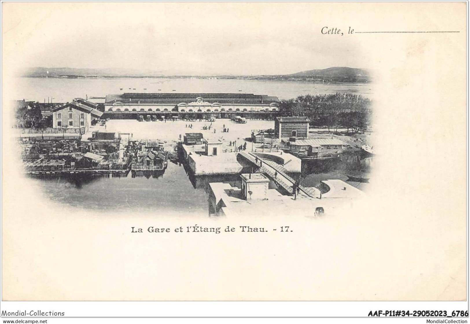 AAFP11-34-1092 - CETTE - La Gare Et L'Etang De Thau - Sete (Cette)