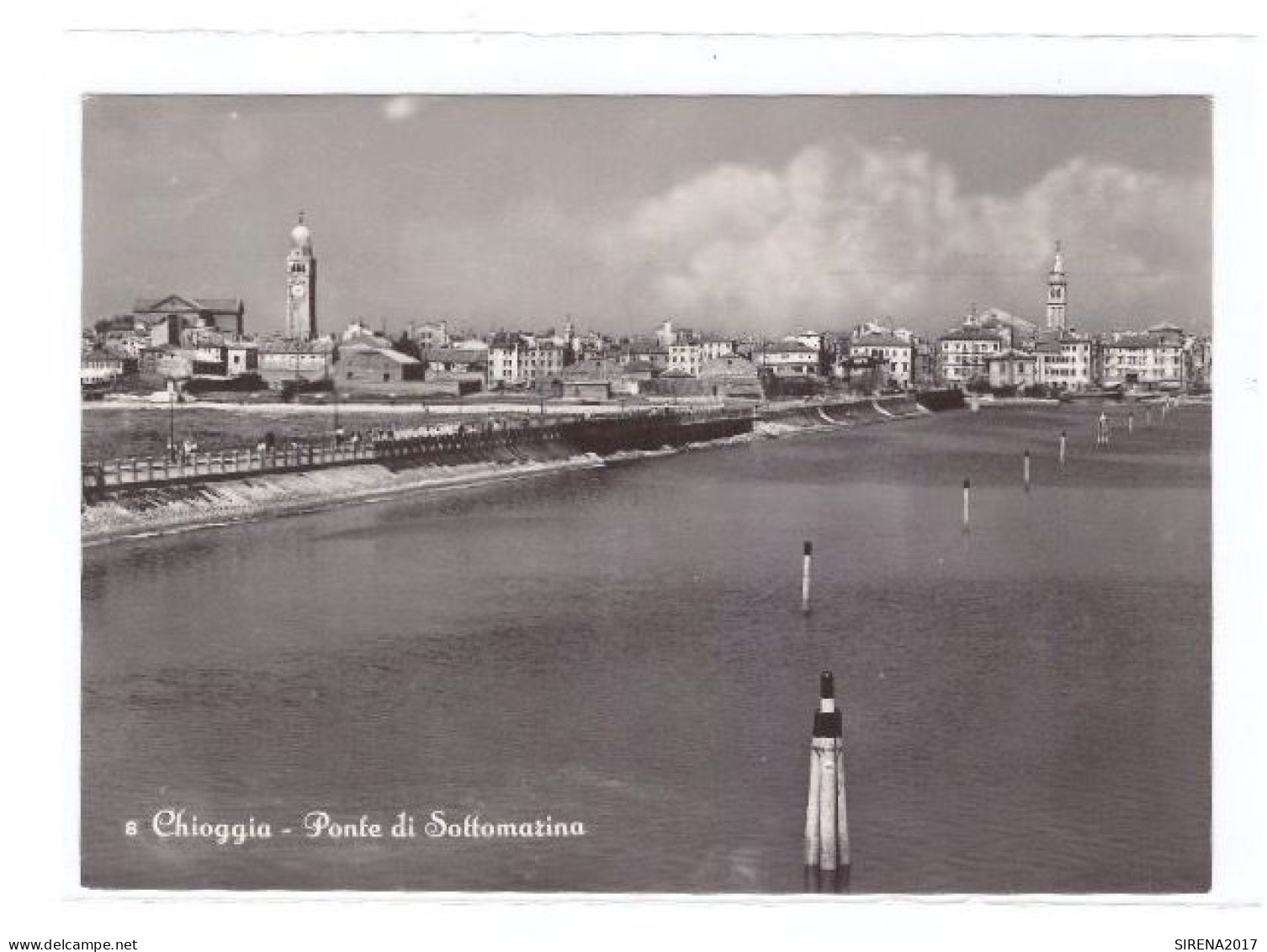 CHIOGGIA - PONTE DI SOTTOMARINA - VENEZIA - VIAGGIATA - Venetië (Venice)