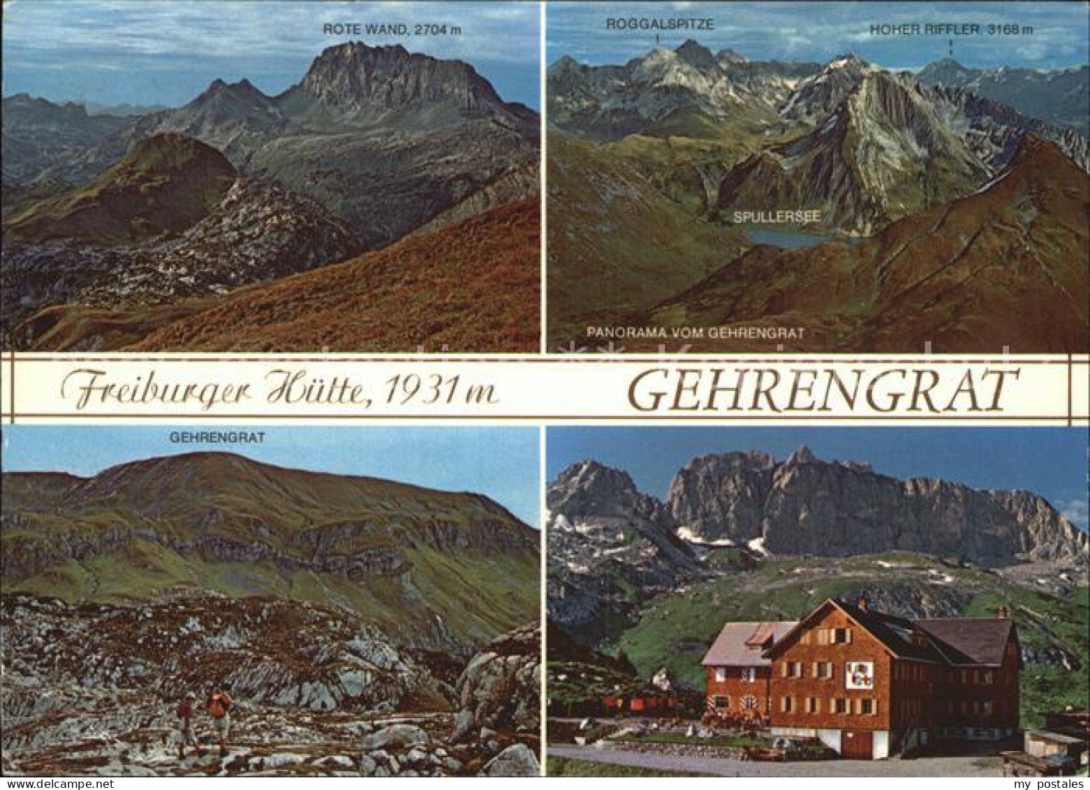 72542630 Freiburgerhuette Gehrengrat Rote Wand Roggalspitze Hoher Riefler Freibu - Other & Unclassified