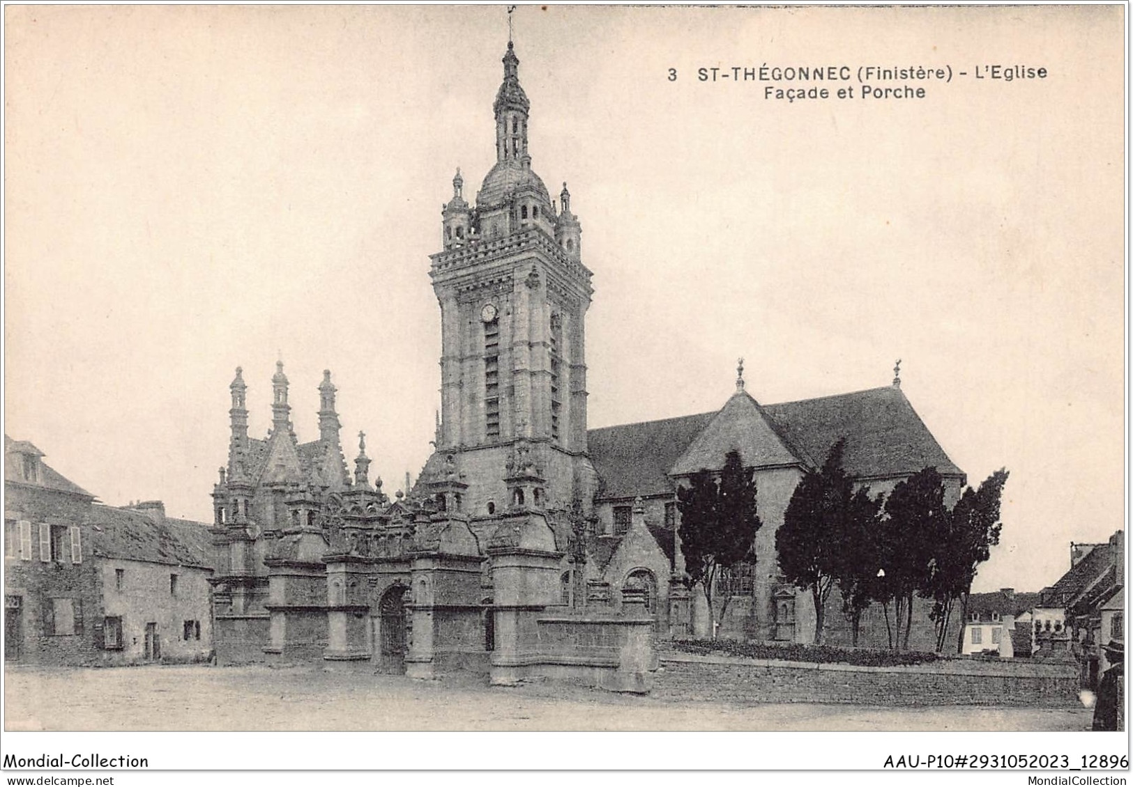 AAUP10-29-0870 - SAINT-THEGONNEC - L'Eglise Facade Et Porche - Saint-Thégonnec