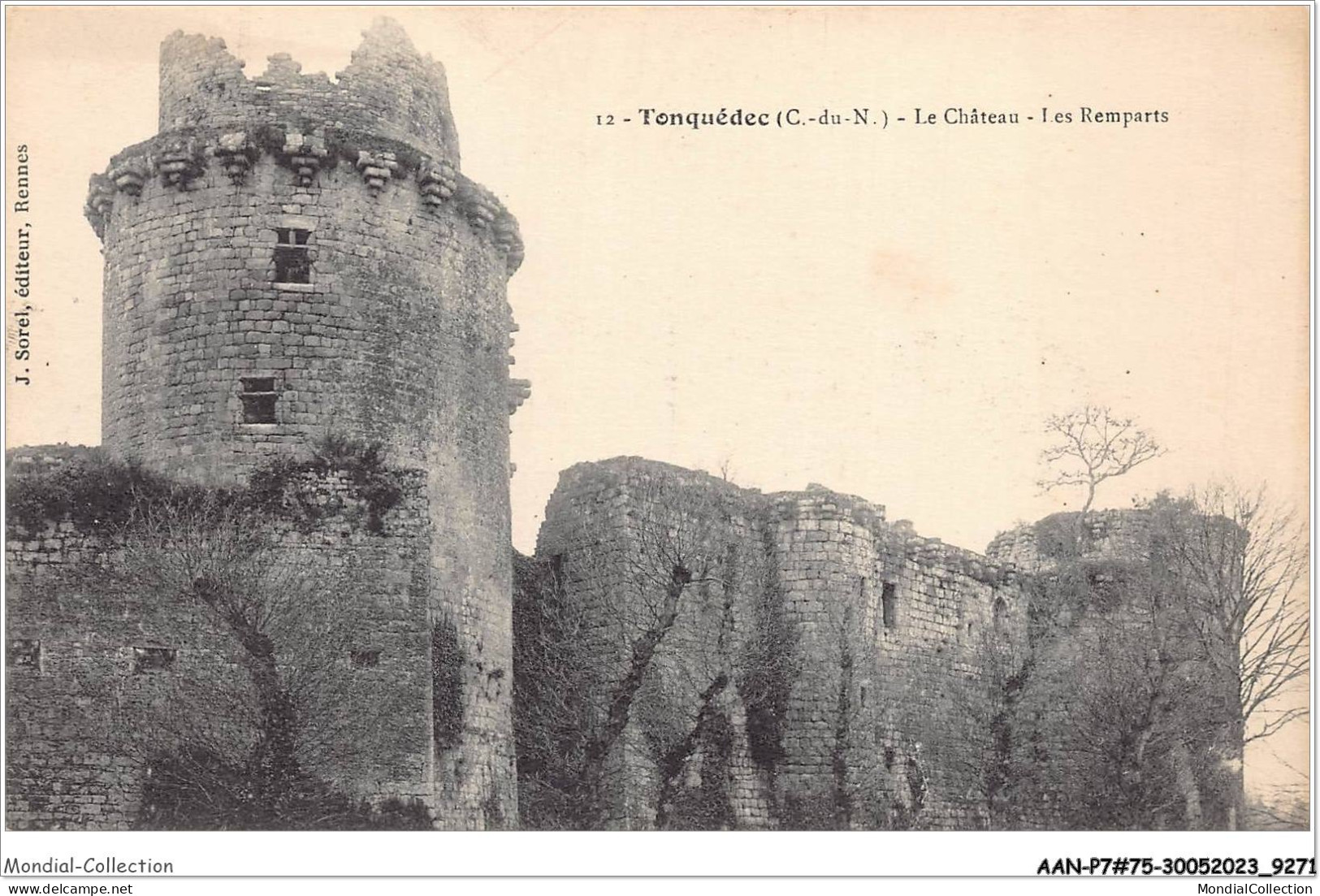 AANP7-75-0569 - TONQUEDEC -  Le Chateau -Les Remparts - Tonquédec