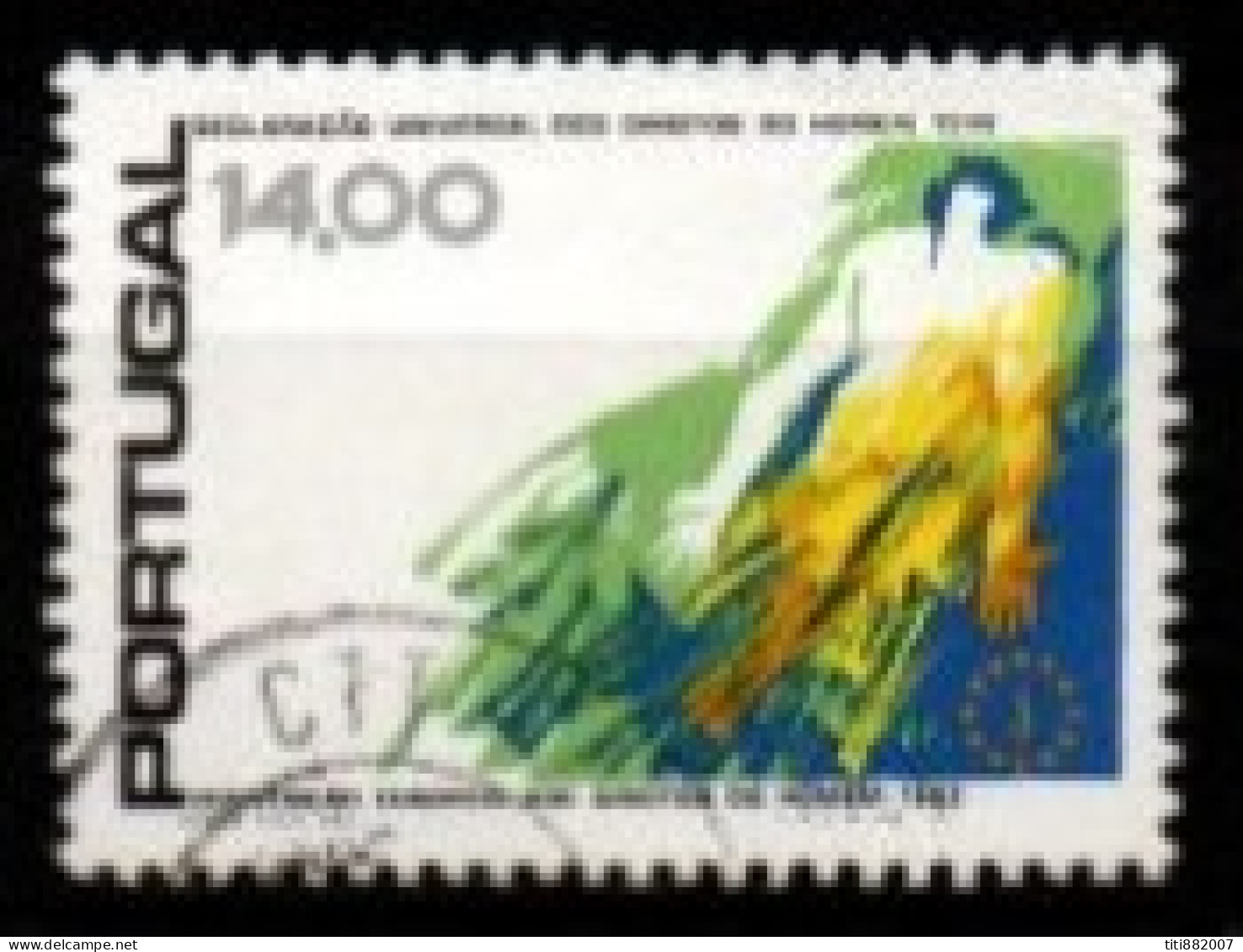 PORTUGAL    -   1978.    Y&T N° 1401 Oblitéré  .  Droits De L' Homme - Used Stamps
