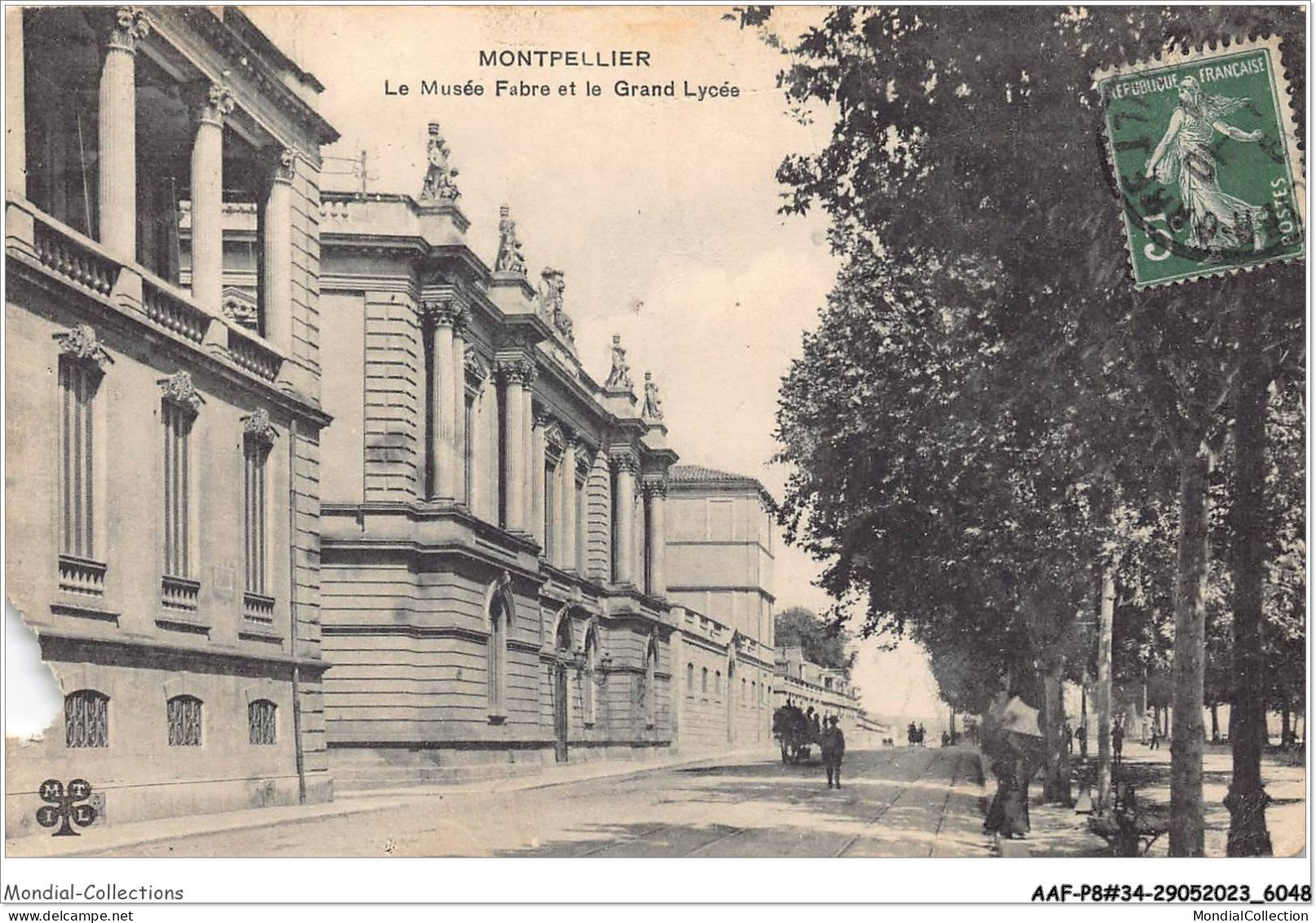 AAFP8-34-0726 - MONTPELLIER - Le Musée Fabre Et Le Grand Lycée - Montpellier