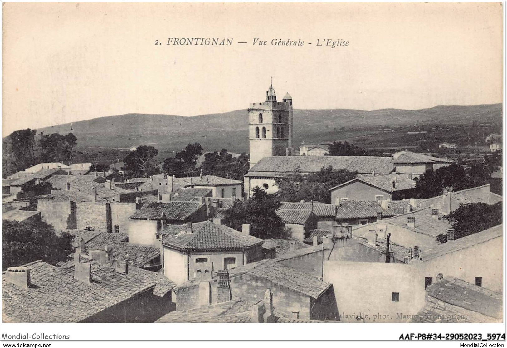 AAFP8-34-0689 - FRONTIGNAN - Vue Générale - L'Eglise - Frontignan