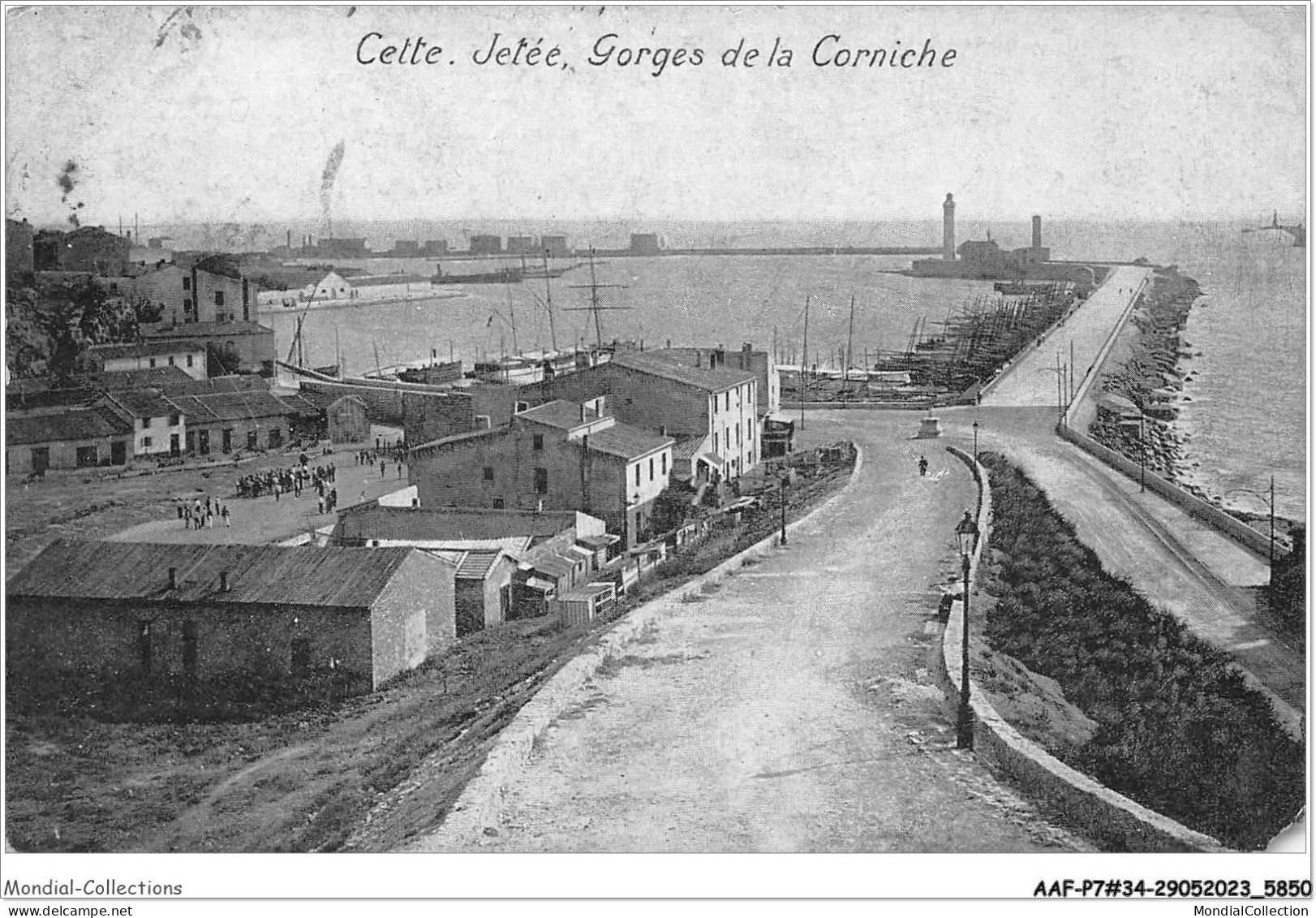 AAFP7-34-0627 - CETTE - Jetée Gorges De La Corniche - Sete (Cette)