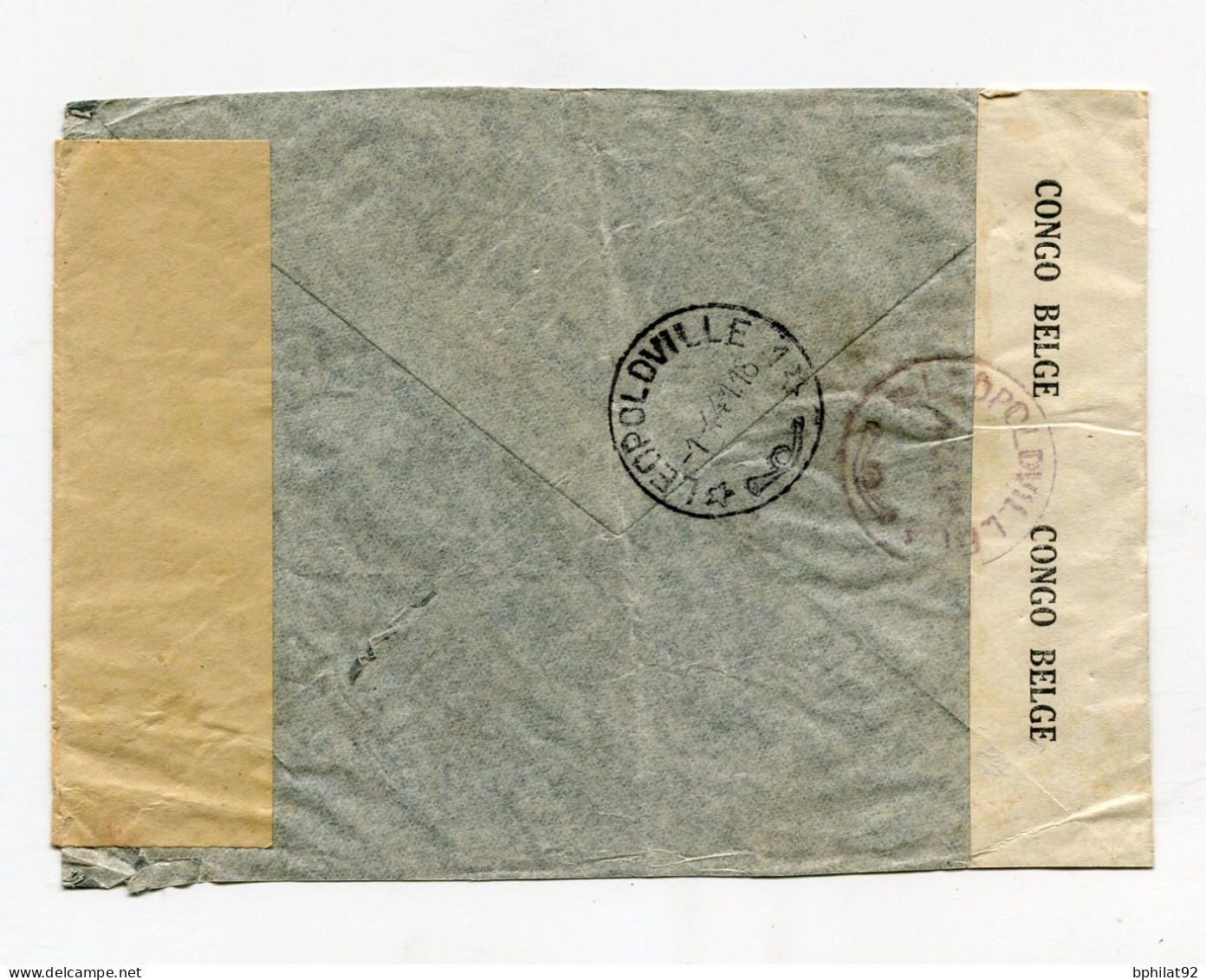 !!! CONGO BELGE, LETTRE PAR AVION DE LULUABOURG POUR NEW YORK DE 1941 - Cartas & Documentos