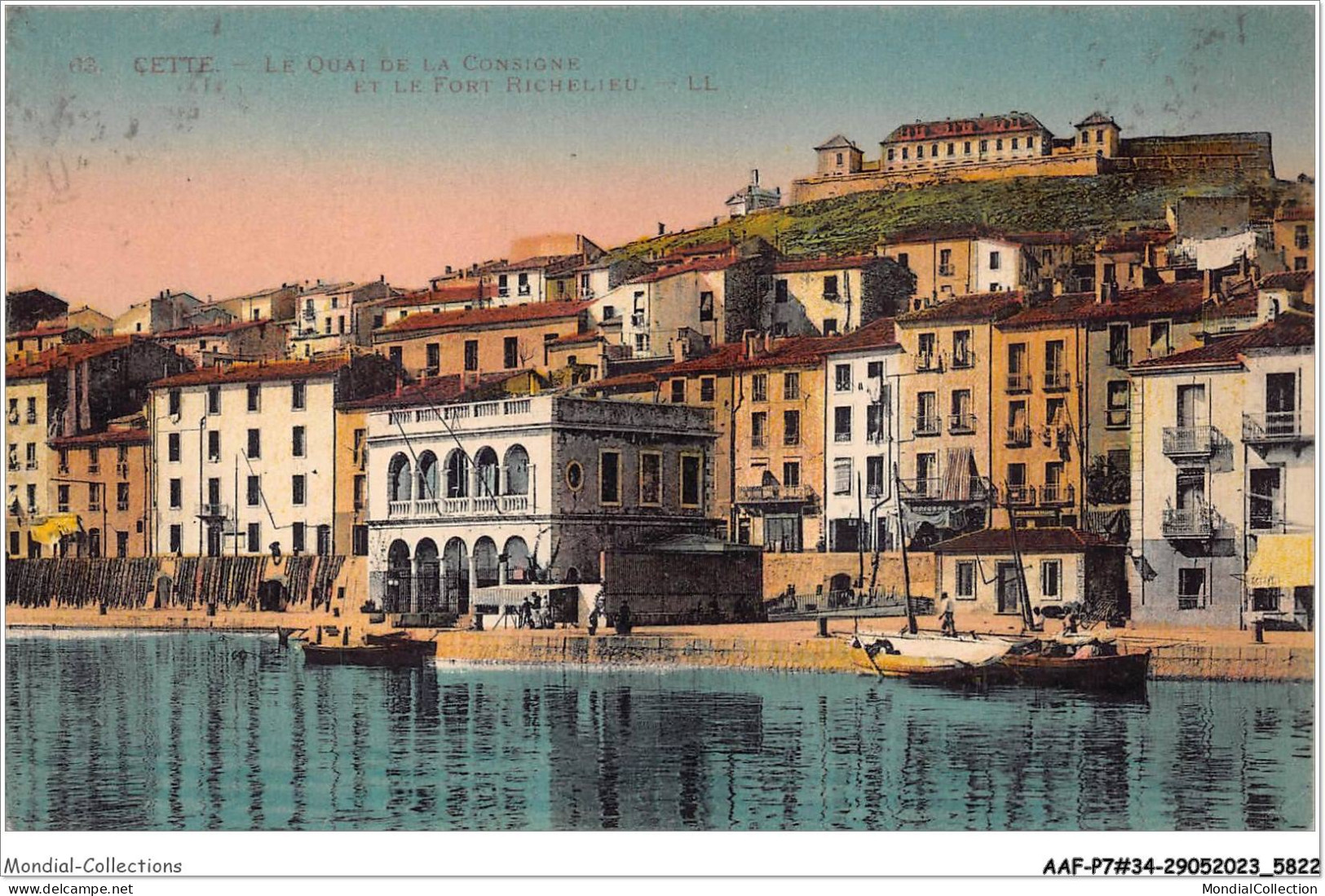 AAFP7-34-0613 - CETTE - Le Quai De La Consigne Et Le Fort Richelieu - Sete (Cette)
