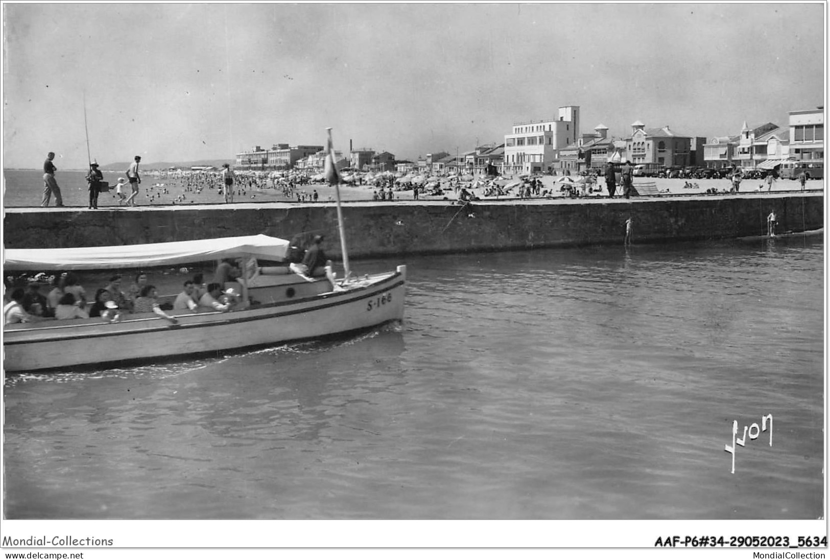 AAFP6-34-0519 - PALAVAS-LES-FLOTS - Entrée Du Port Et La Plage  - Palavas Les Flots