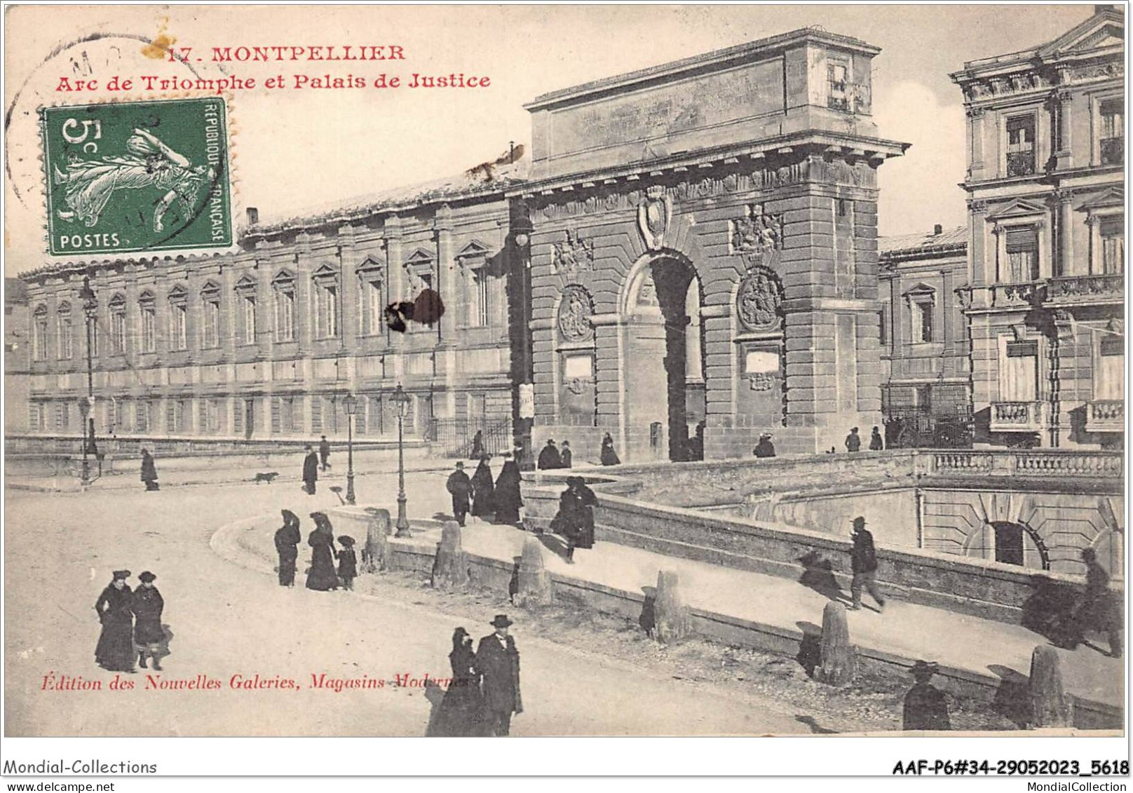 AAFP6-34-0511 - MONTPELLIER - Arc De Triomphe Et Palais De Justice  - Montpellier