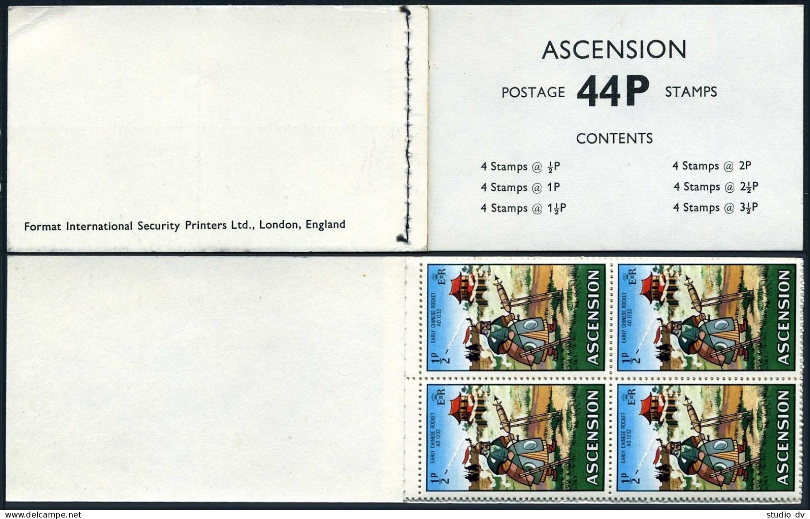 Ascension 138-143a Booklet,MNH.Mi 138-151. Man Into Space,1971.Astronomy.. - Ascension