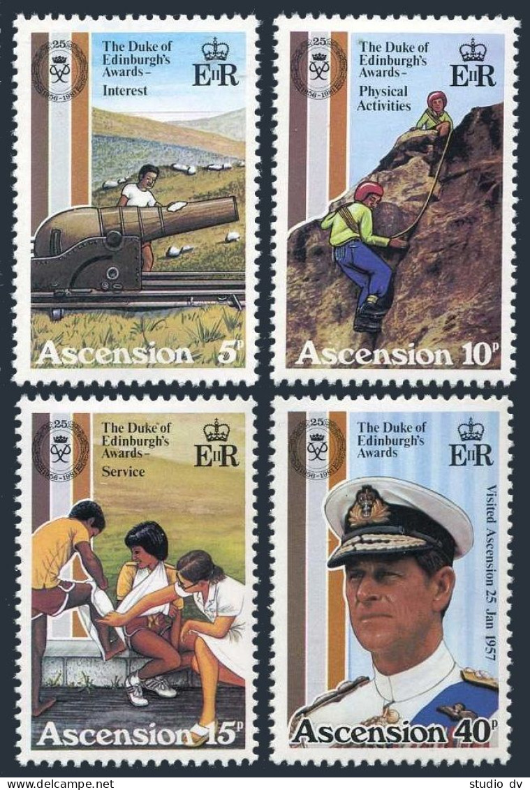 Ascension 297-300 Gutter,MNH.Michel 302-305. Duke Of Edinburgh-25.1981 - Ascension